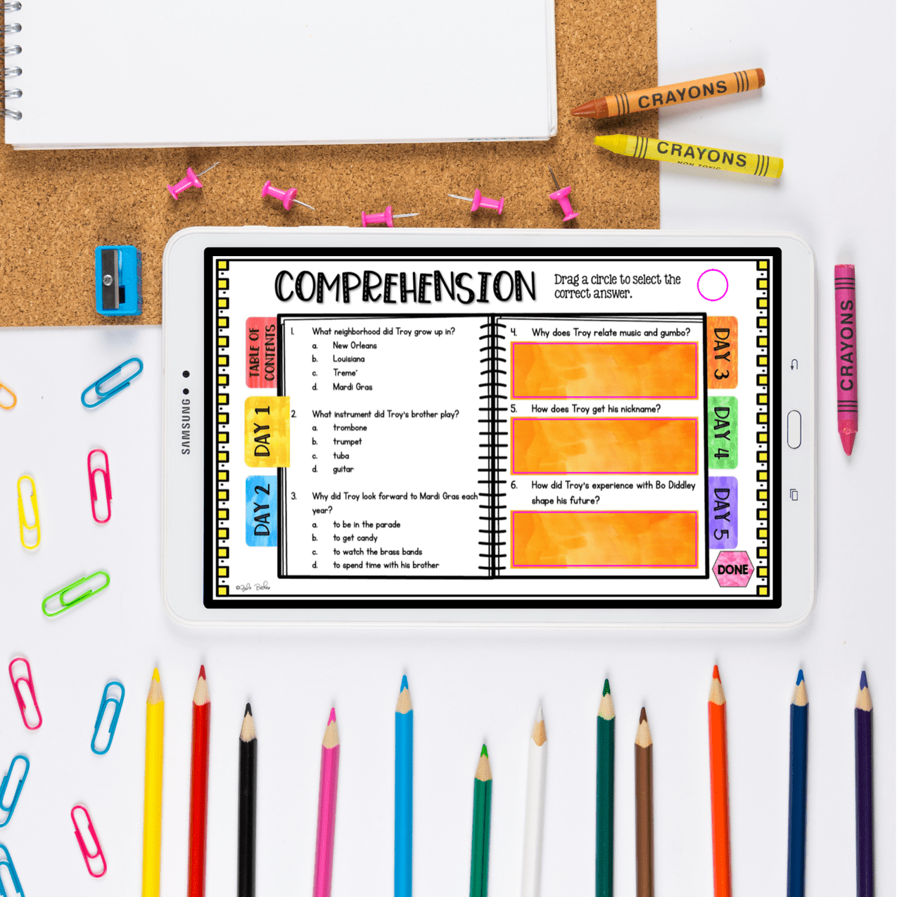 Trombone Shorty Mentor Text Unit with Google Slides for DISTANCE Learning - Image 3