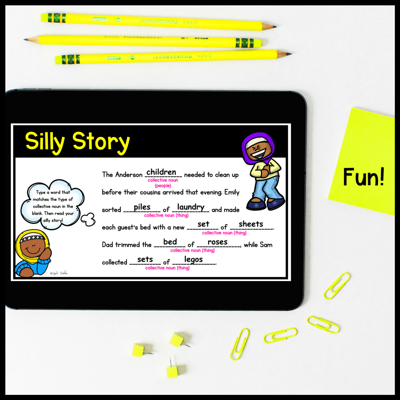 Collective Nouns Digital Activities for Google Slides Distance Learning - Image 4