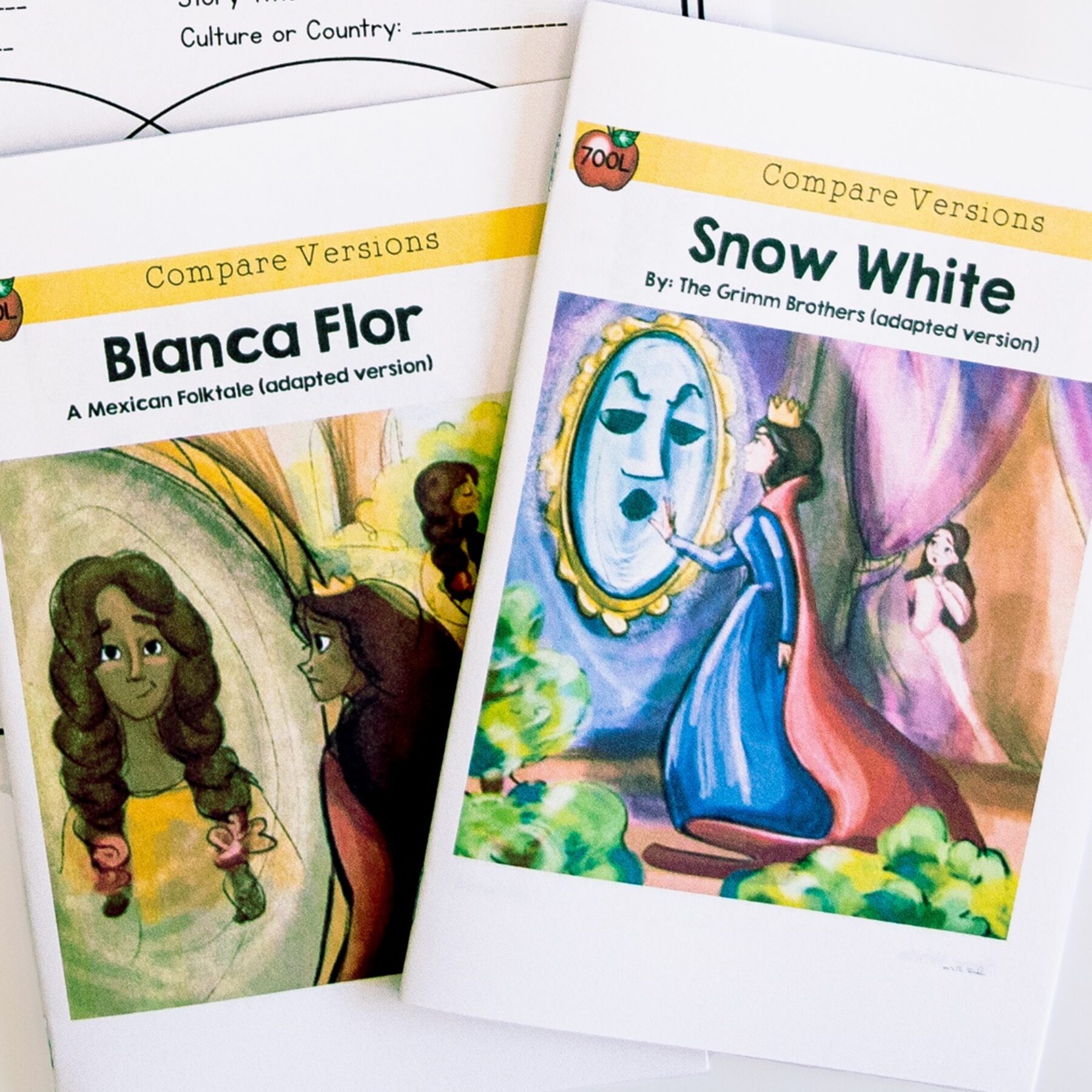 Compare Versions of Stories Reading Comprehension Unit – RL.2.9 – Print Digital - Image 9