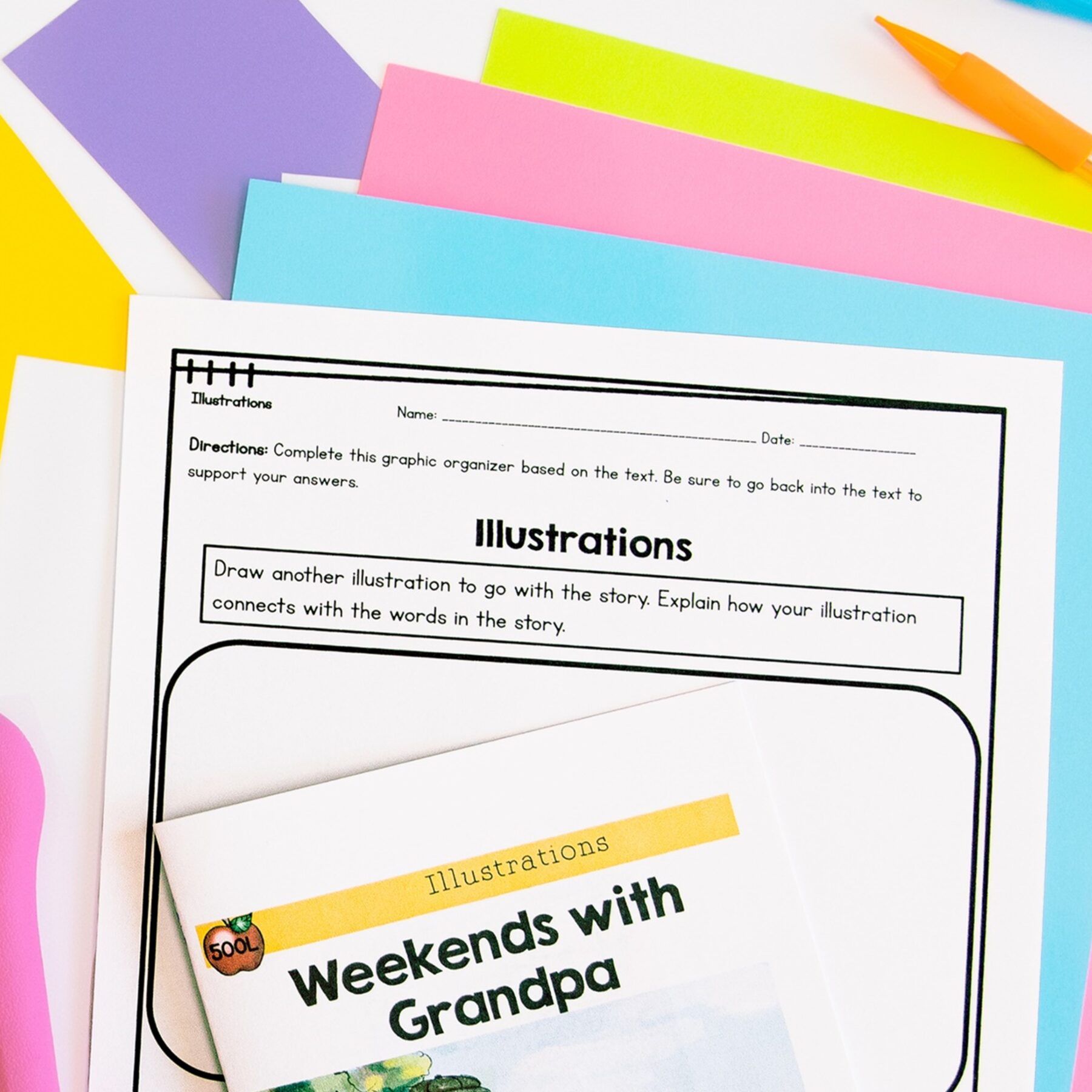 Illustrations Skill Pack Bundle – RL.2.7 & RL.3.7 – Print & Digital - Image 10