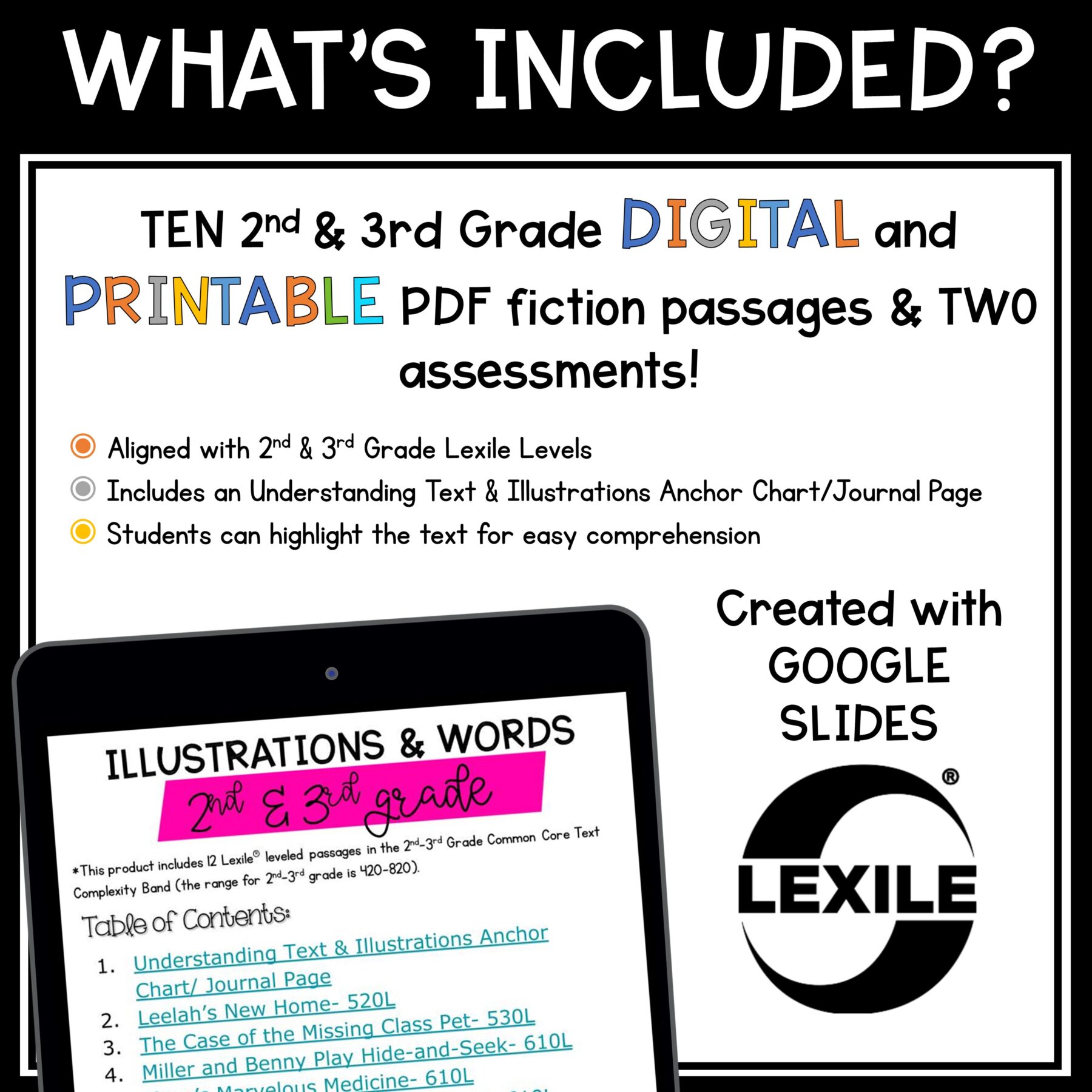 Illustrations Skill Pack Bundle – RL.2.7 & RL.3.7 – Print & Digital - Image 11