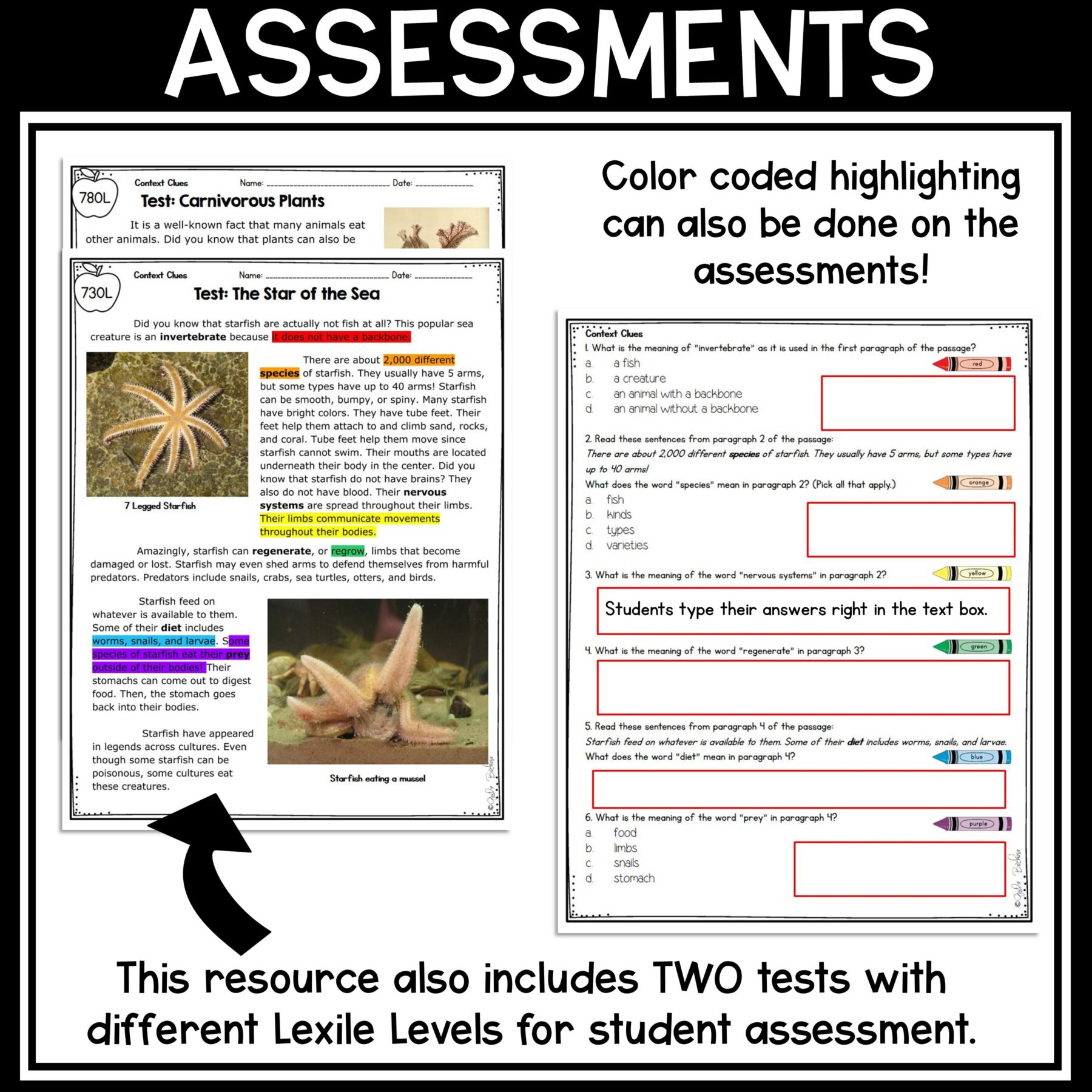 Context Clues Core Comprehension Preview 3