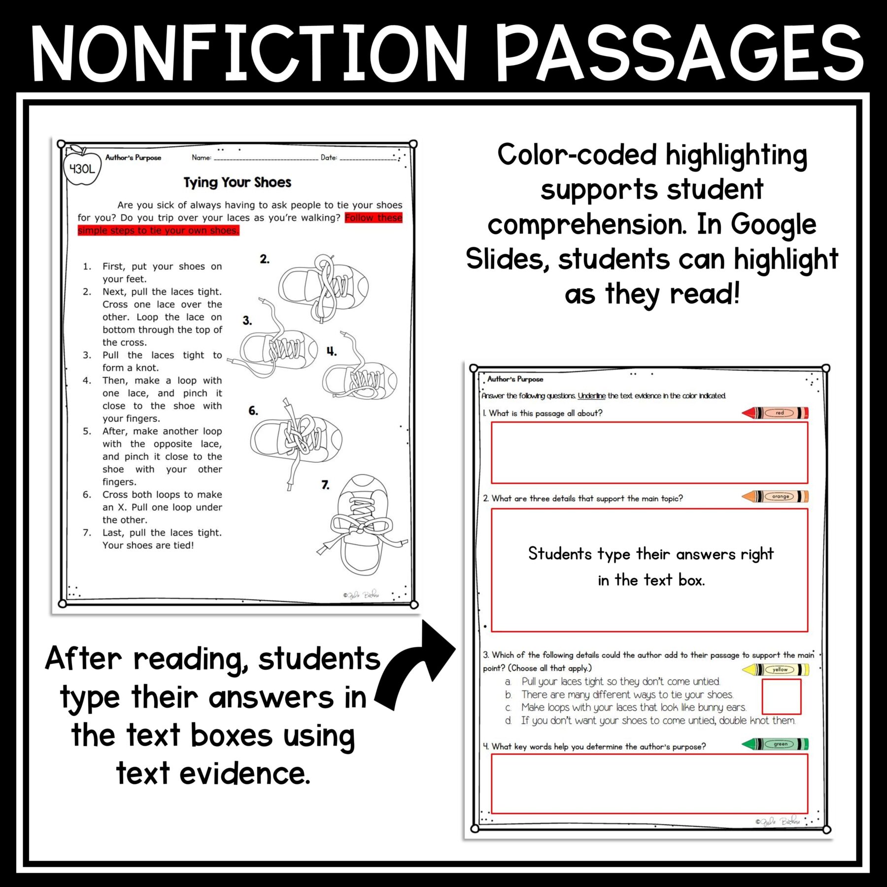 Author’s Purpose Reading Comprehension Unit RI.2.6 – Print & - Image 12