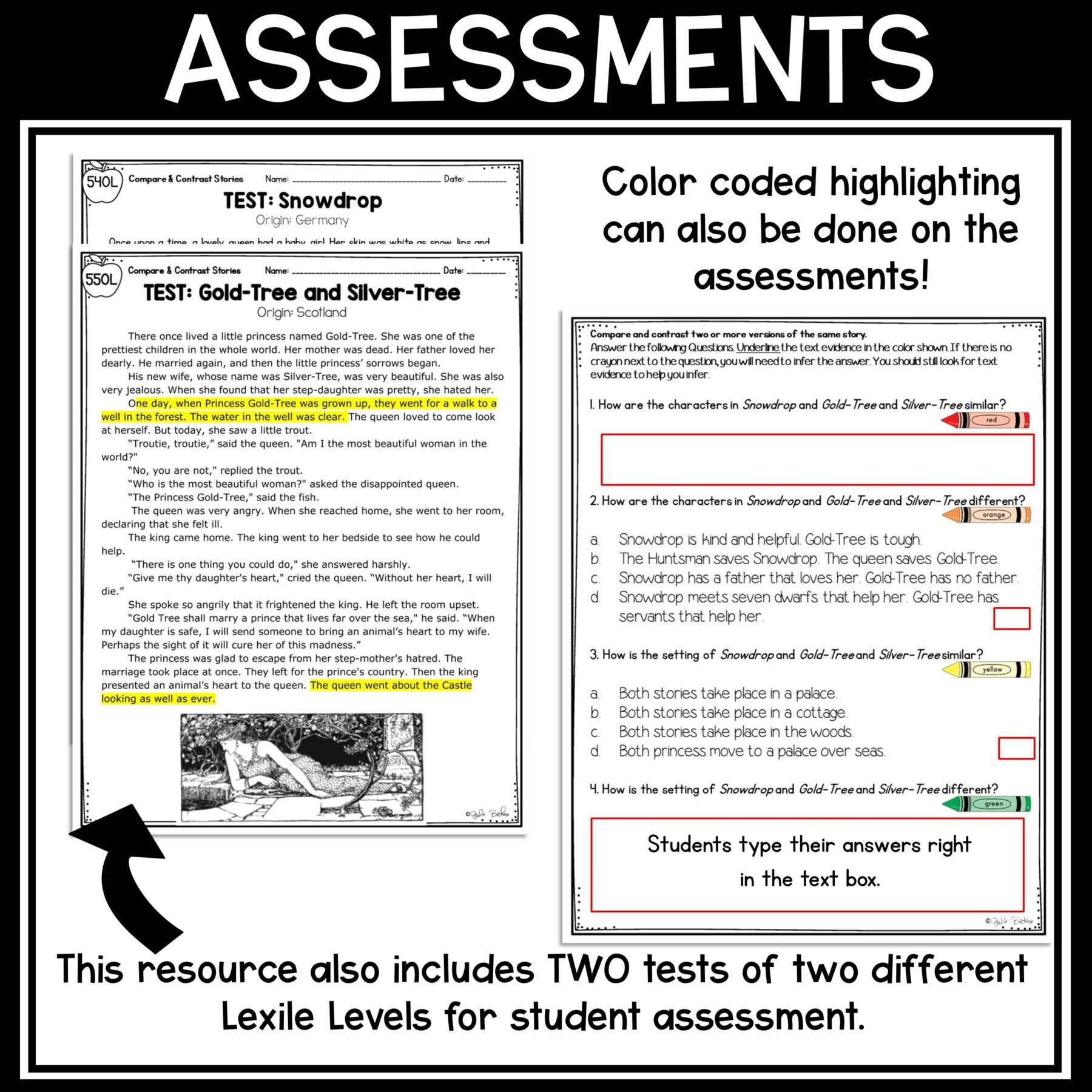 Compare Versions of Stories Reading Comprehension Unit – RL.2.9 – Print Digital - Image 13