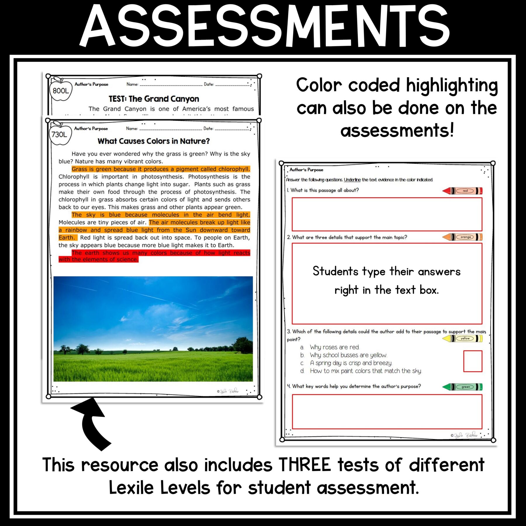 Author’s Purpose Reading Comprehension Unit RI.2.6 – Print & - Image 13