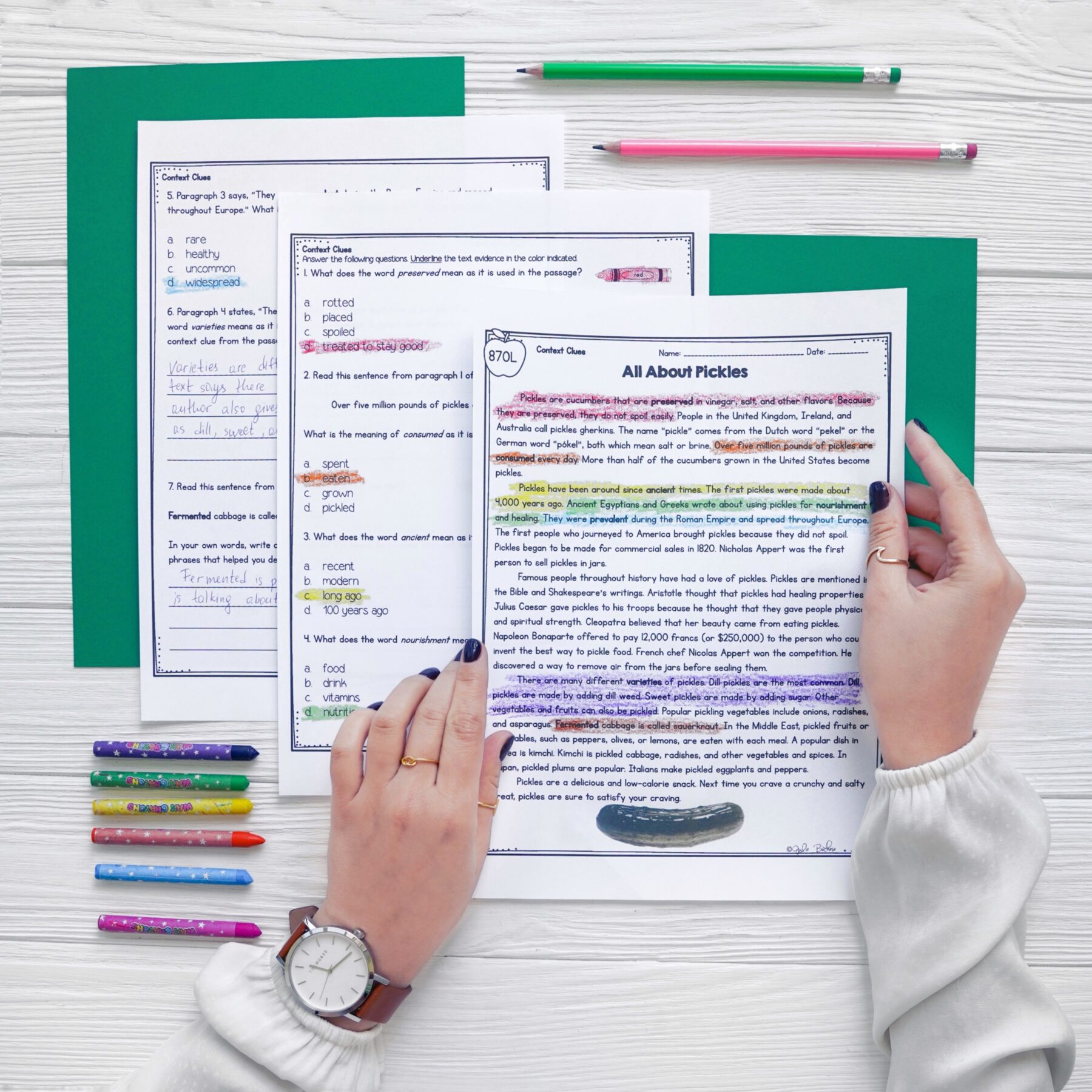 Context Clues in Nonfiction Skill Pack Bundle – RI.4.4 & 5.4 – Print & Digital - Image 11
