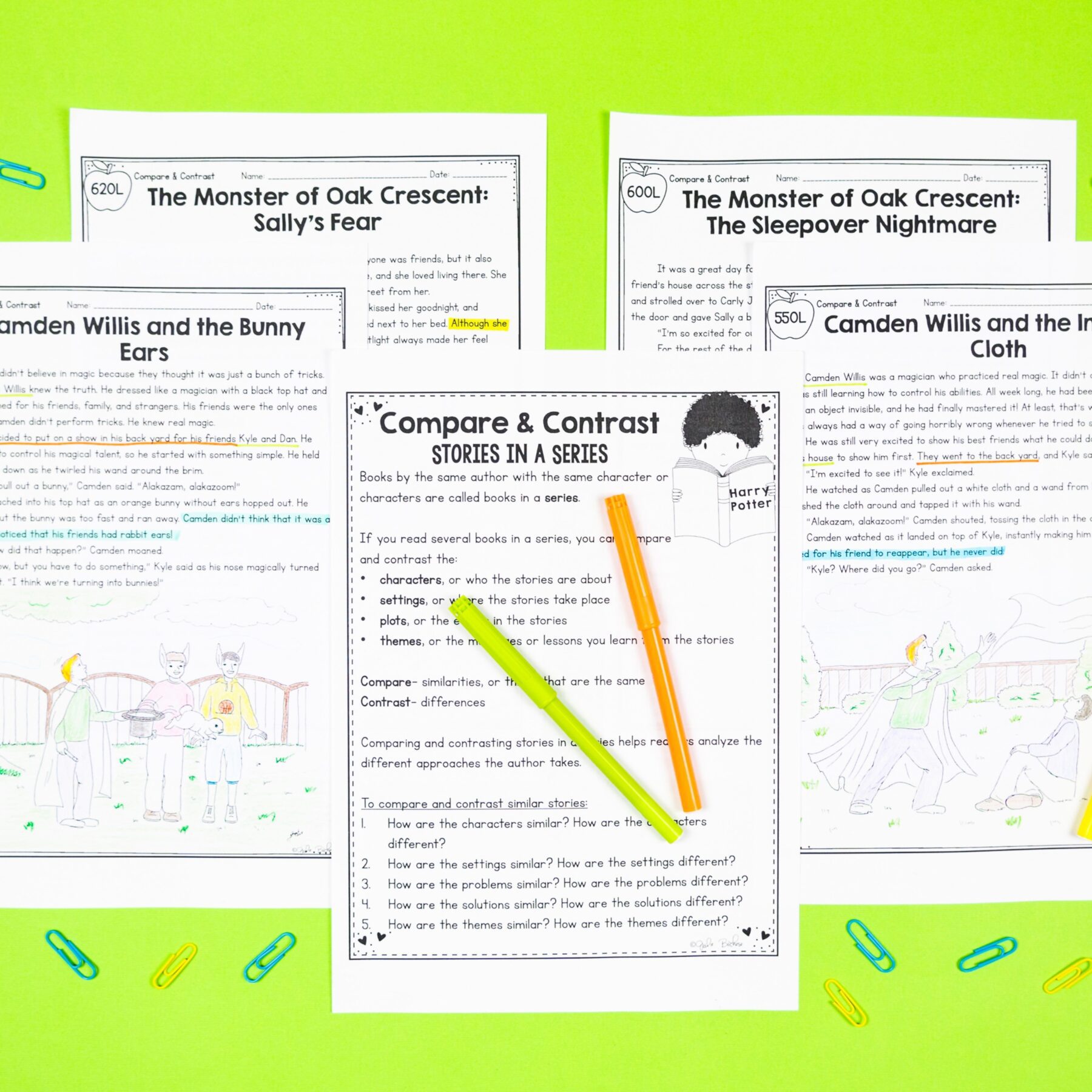 Compare Versions of Stories Reading Comprehension Unit – RL.2.9 – Print Digital - Image 15