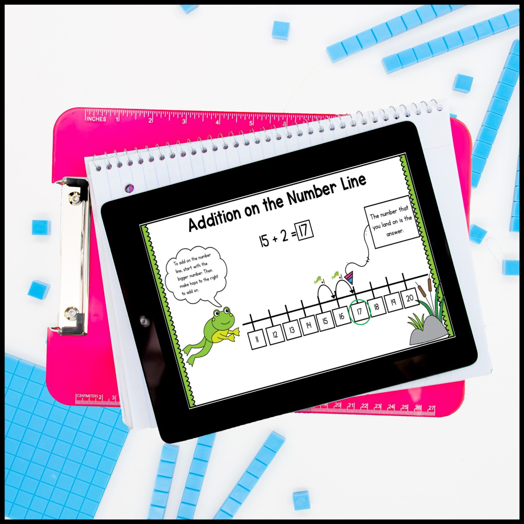 Add Using the Open Number Line - 2nd Grade Math Digital Mini Lesson - 2.NBT.B.5 - Image 2