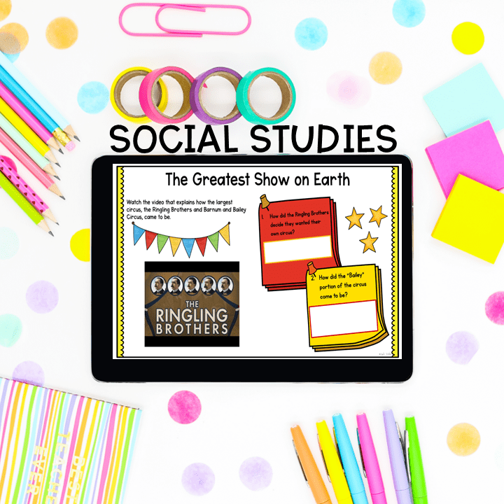 Virtual Field Trip Circus Google Slides Digital Resource Activities SeeSaw - Image 2