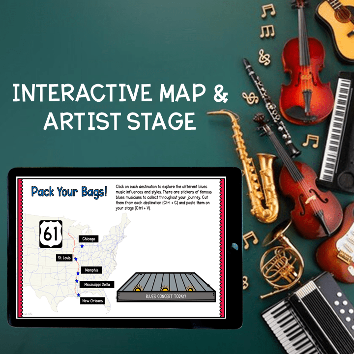 Virtual Field Trip Highway 61 Blues Music Google Slides Digital Resource - Image 2