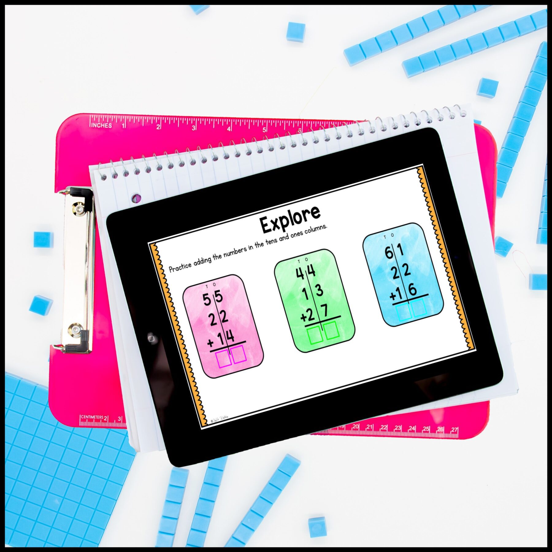 Adding 3 or 4 Two Digit Numbers - 2nd Grade Math Digital Mini Lesson - 2.NBT.B.6 - Image 2