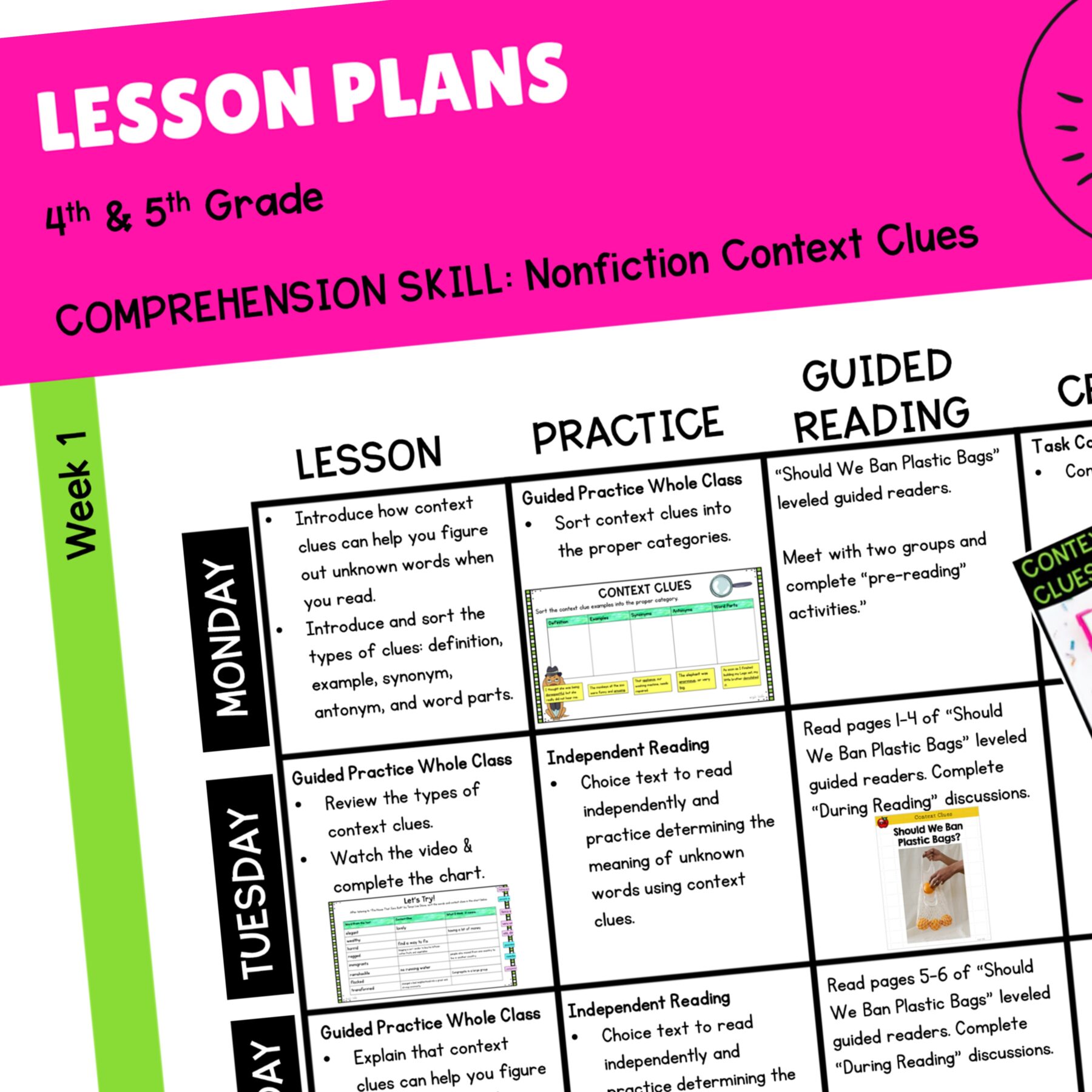Context Clues in Nonfiction Skill Pack Bundle – RI.4.4 & 5.4 – Print & Digital - Image 2