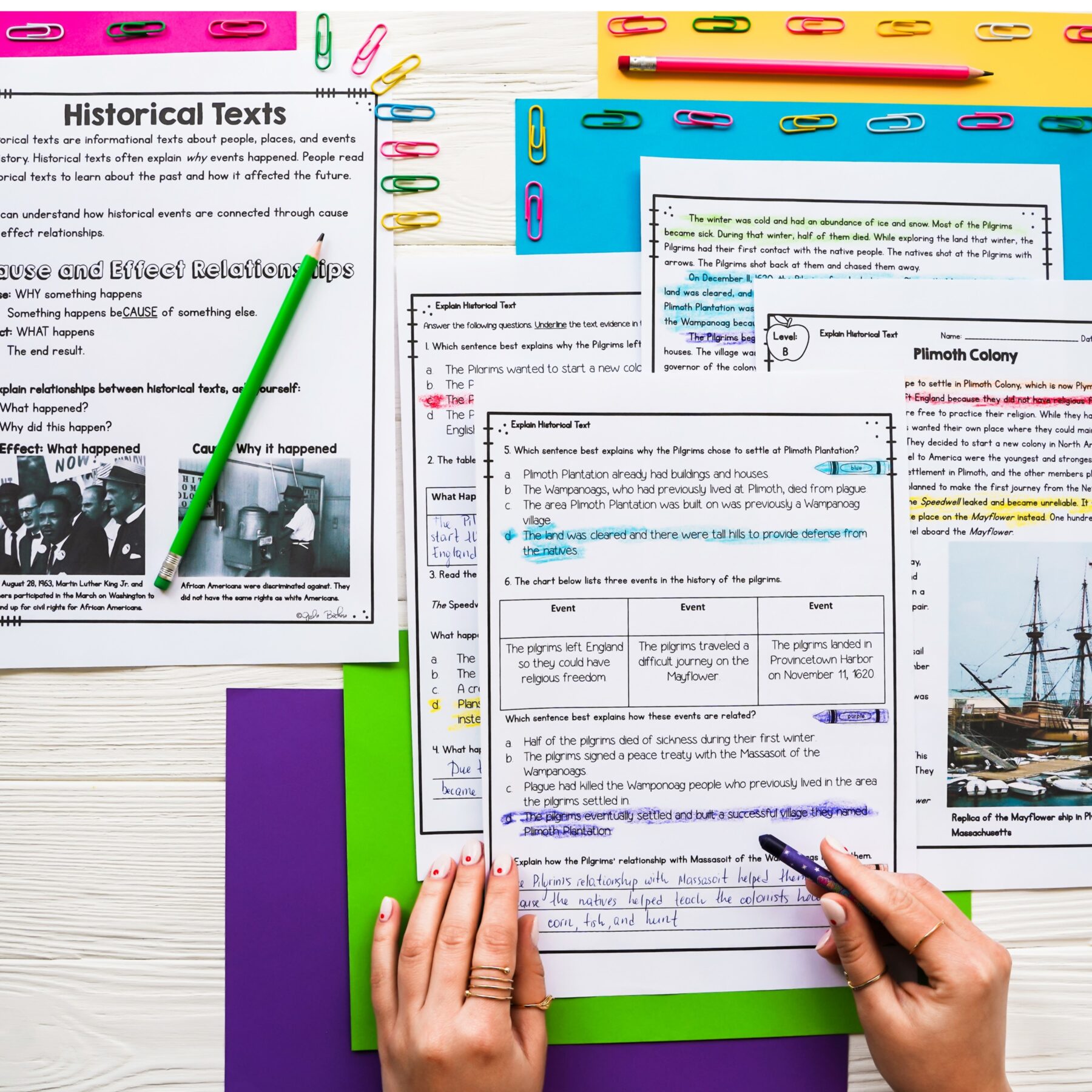 Historical, Scientific, Technical Texts Skill Pack Bundle – RI.4.3 & RI.5.3 - Image 16