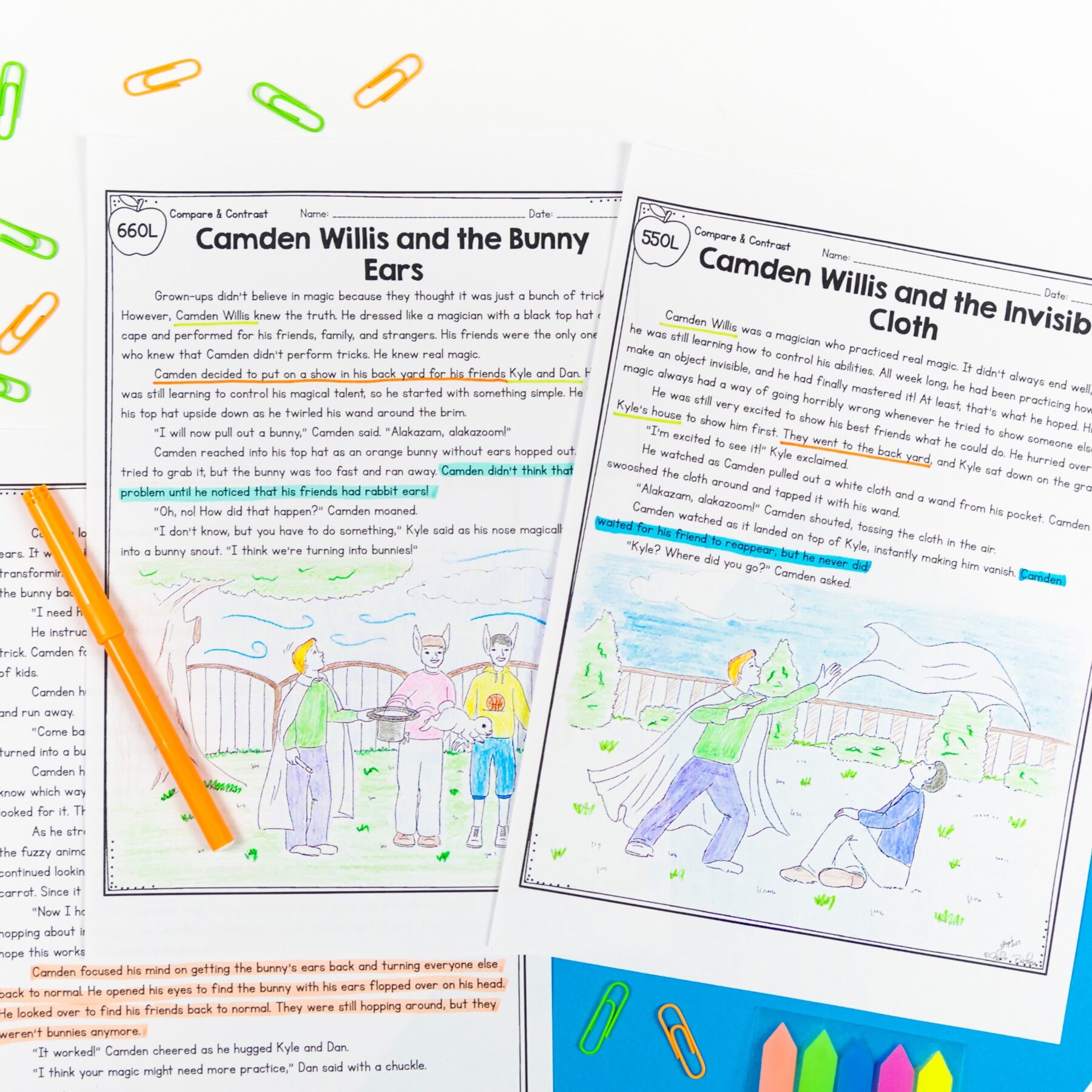 Compare Versions of Stories Reading Comprehension Unit – RL.2.9 – Print Digital - Image 16