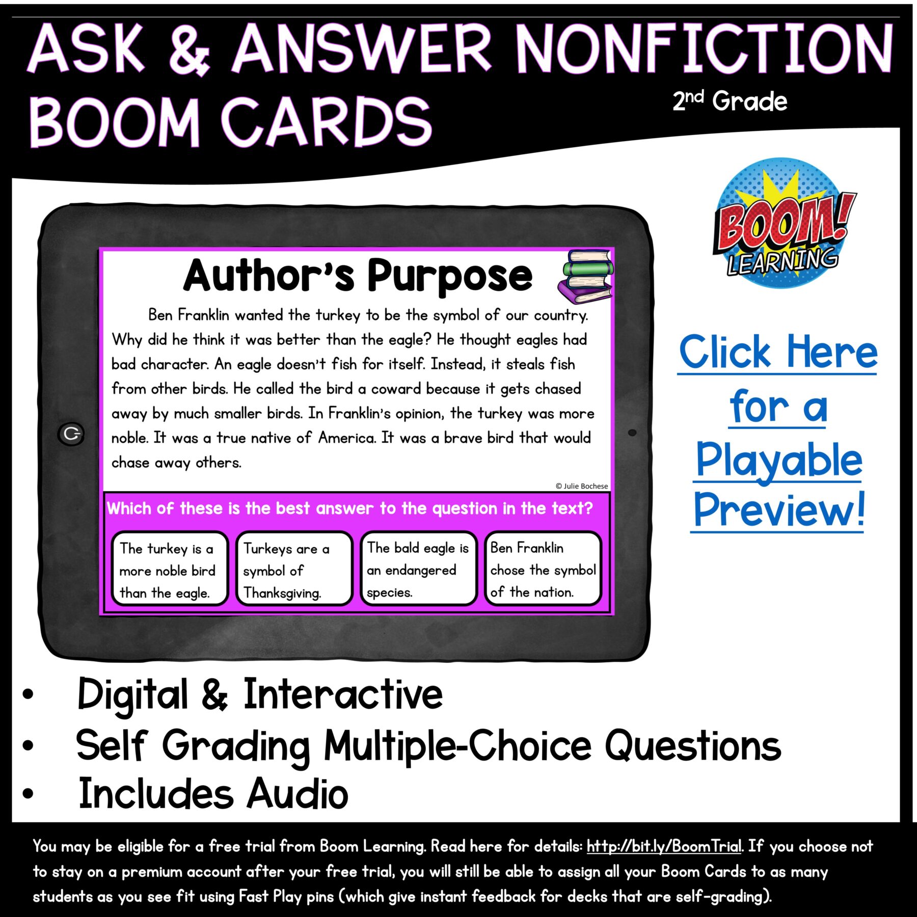 Author’s Purpose Reading Comprehension Unit RI.2.6 – Print & - Image 17