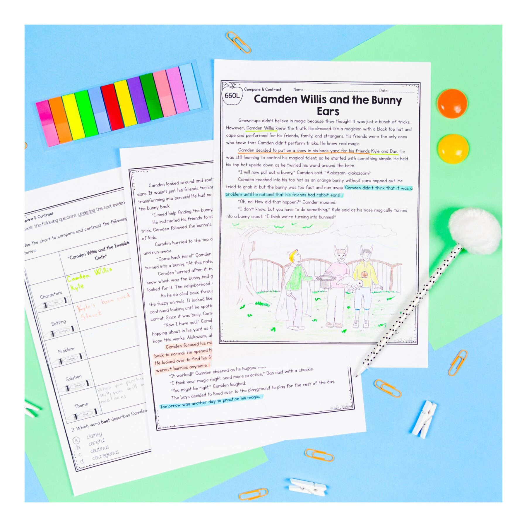 Compare Stories Skill Pack Bundle – RL.3.9 – Print & Digital - Image 16