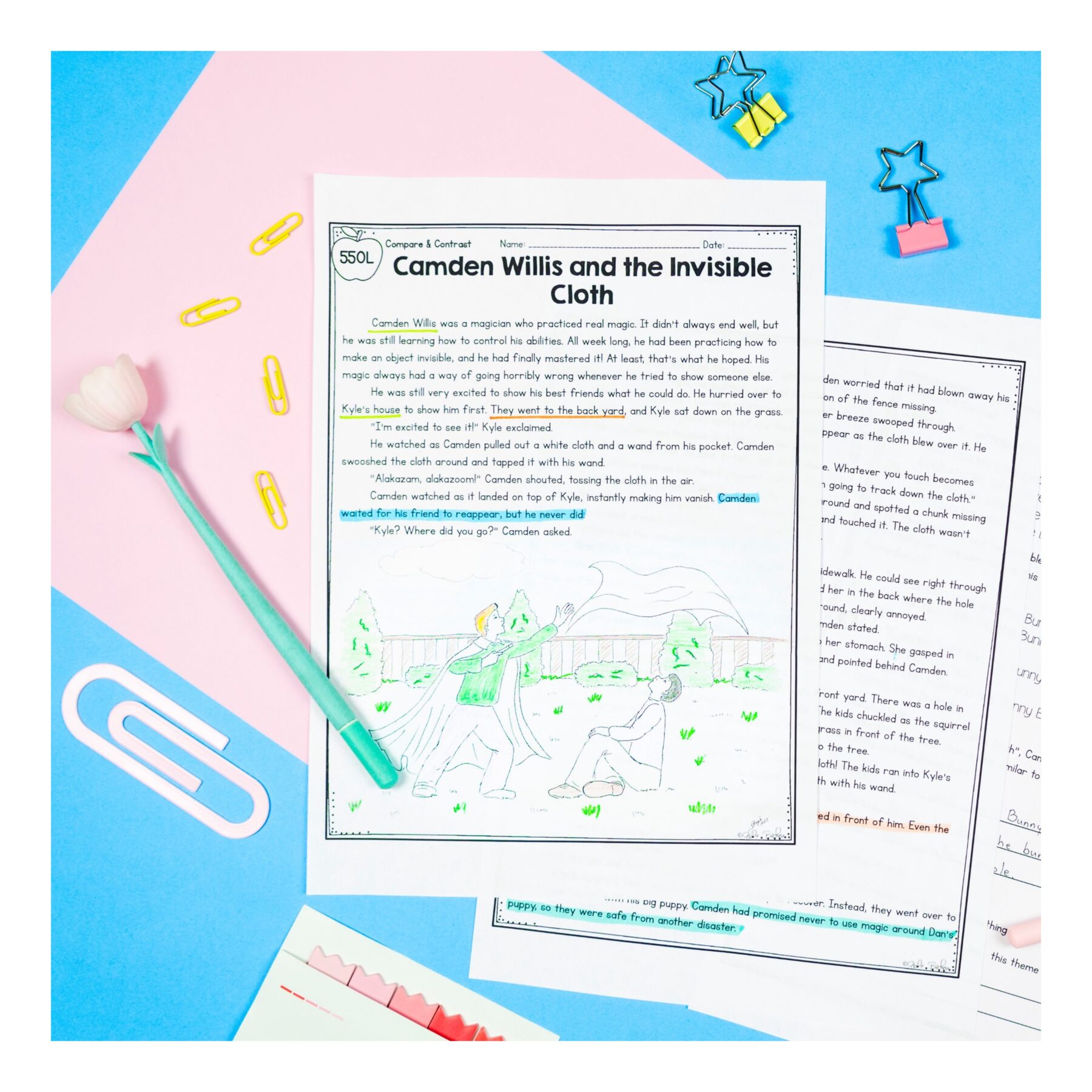 Compare Stories Skill Pack Bundle – RL.3.9 – Print & Digital - Image 17