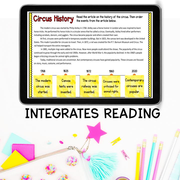 Virtual Field Trip Circus Google Slides Digital Resource Activities SeeSaw - Image 3