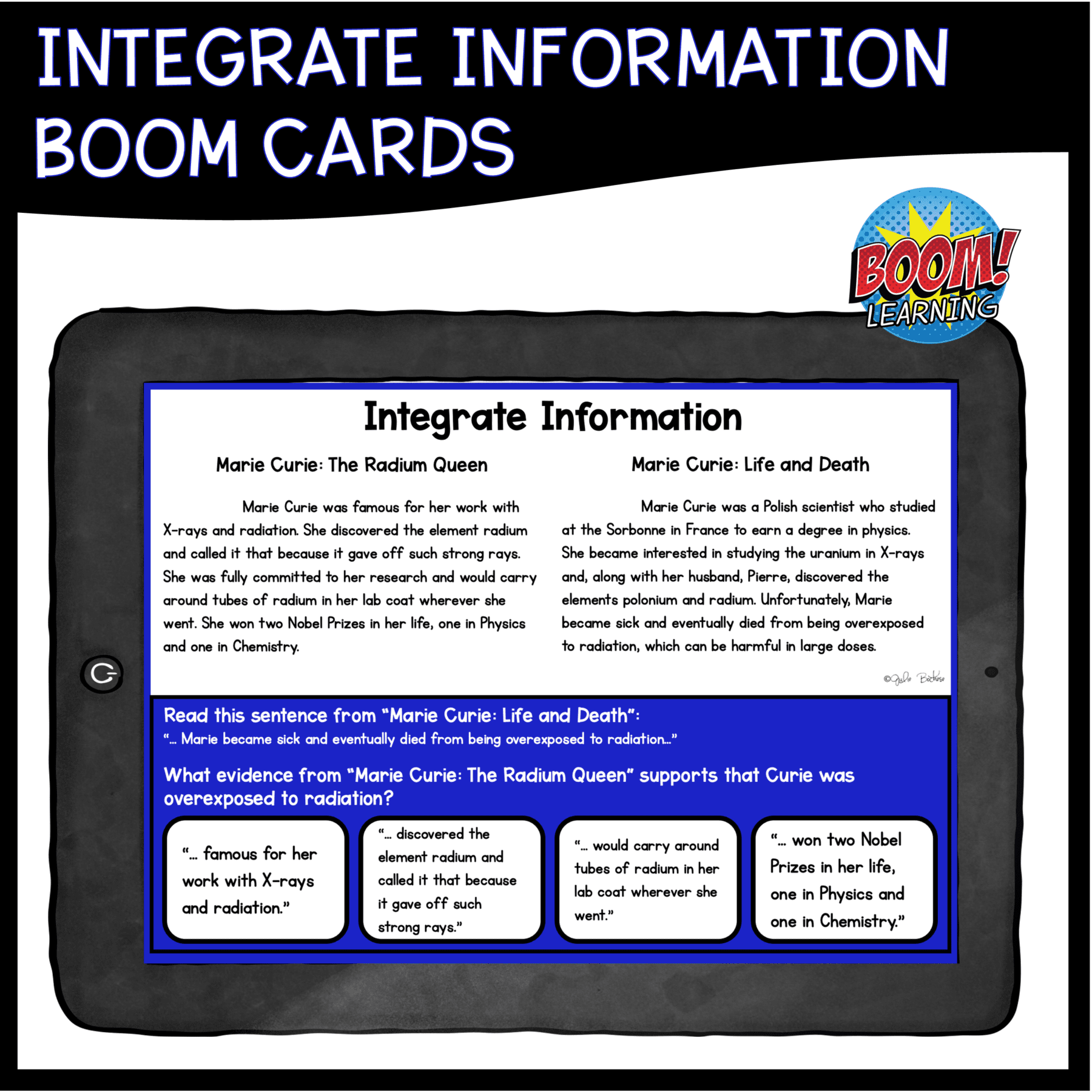Integrate Information Boom Cards - 4th & 5th Grade Digital Task Cards - Image 3