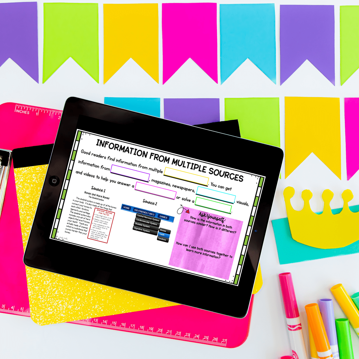 Digital Lessons: Multiple Sources - RI.5.7 - Google Slides & Seesaw - Image 5