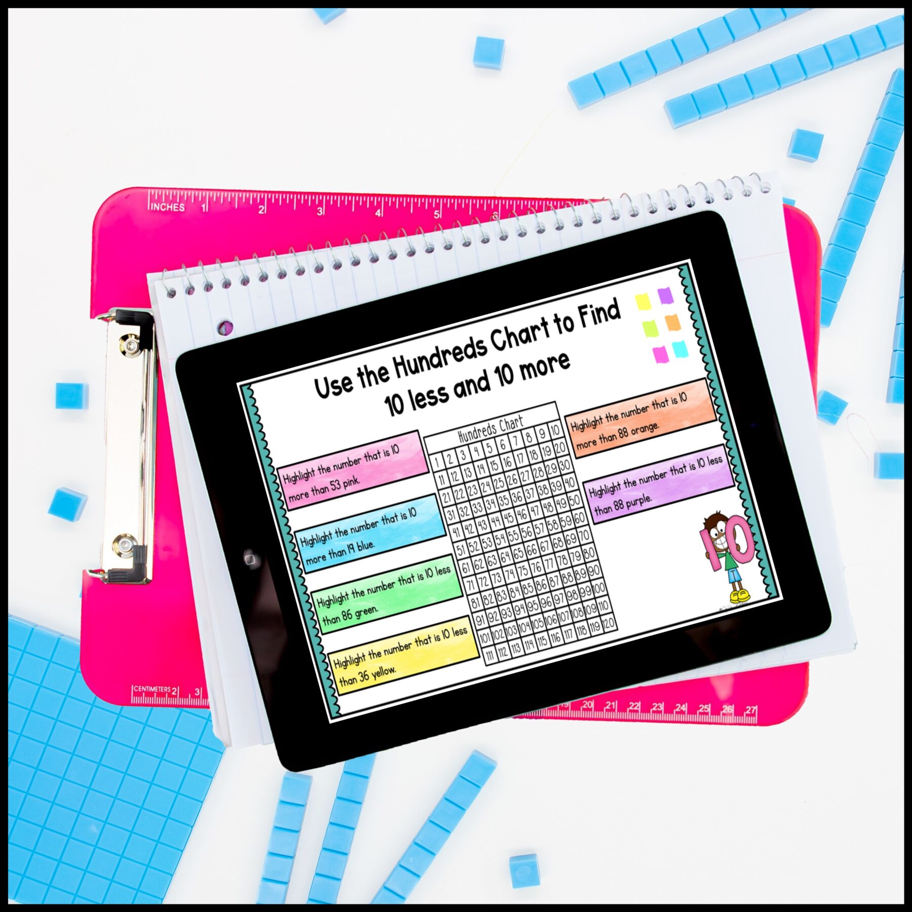 Add and Subtract 10 and 100 - 2nd Grade Math Digital Mini Lesson - 2.NBT.B.8 - Image 5