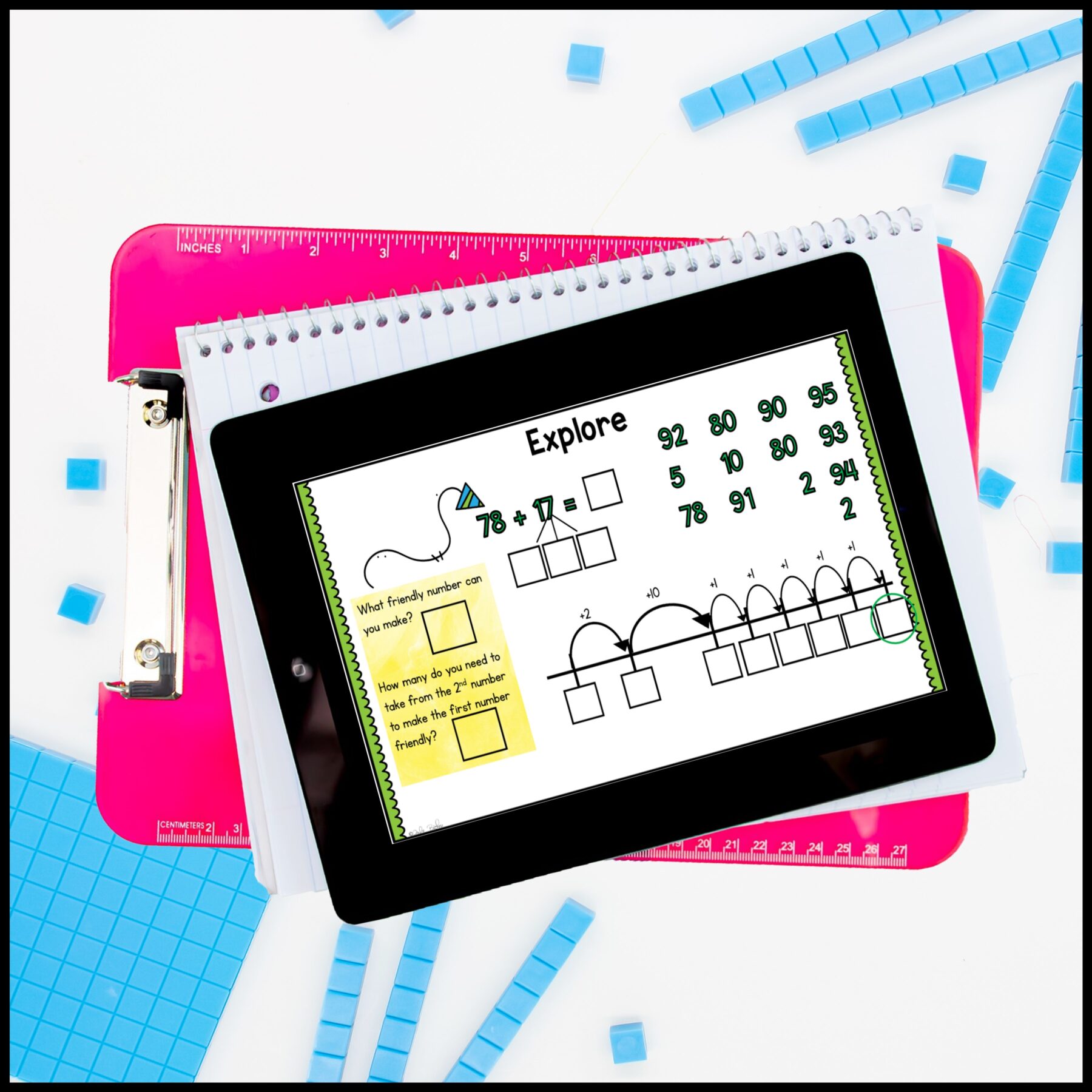 Add Using the Open Number Line - 2nd Grade Math Digital Mini Lesson - 2.NBT.B.5 - Image 5