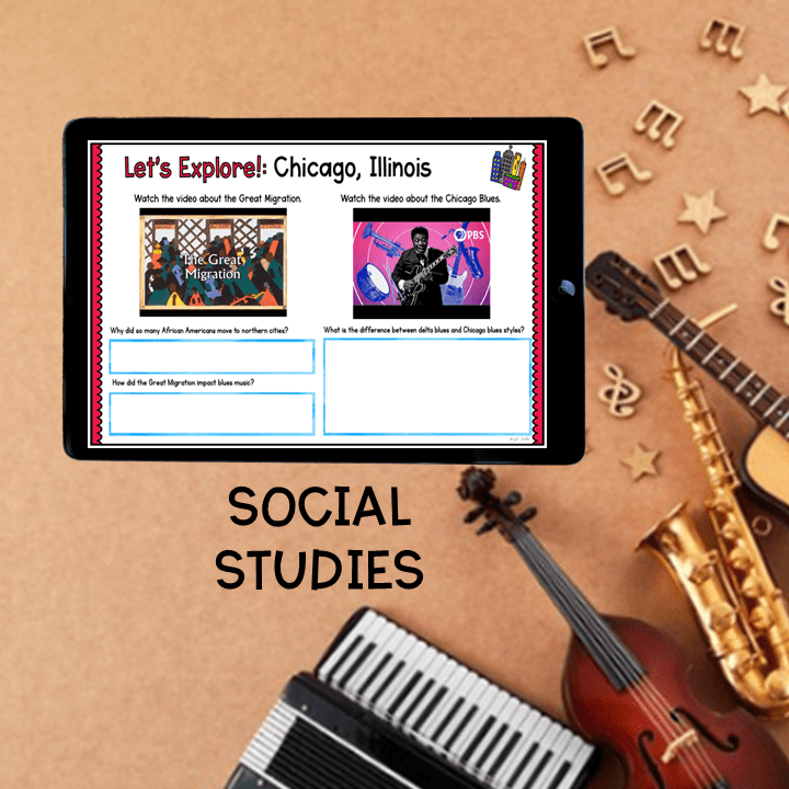 Virtual Field Trip Highway 61 Blues Music Google Slides Digital Resource - Image 7