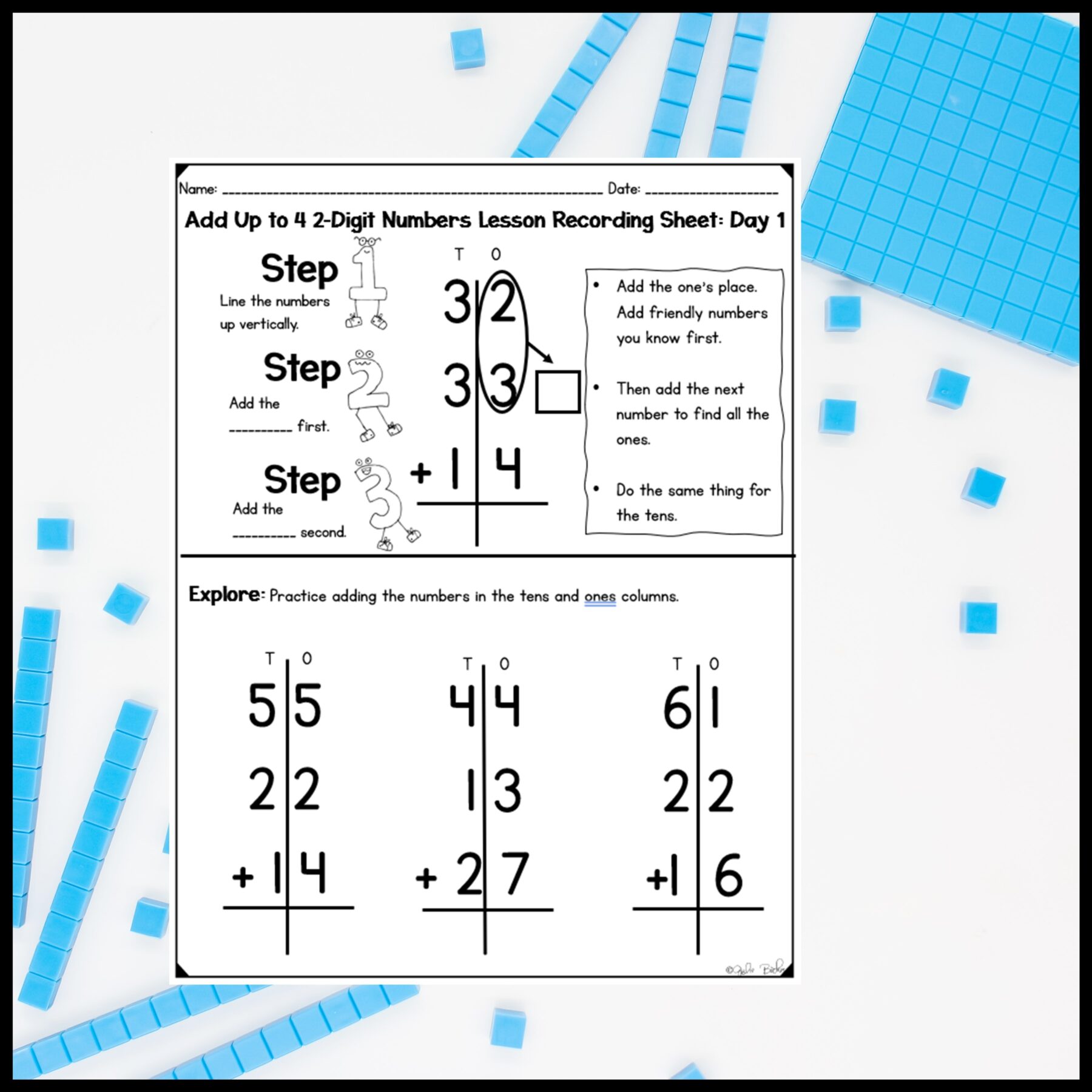 Adding 3 or 4 Two Digit Numbers - 2nd Grade Math Digital Mini Lesson - 2.NBT.B.6 - Image 7