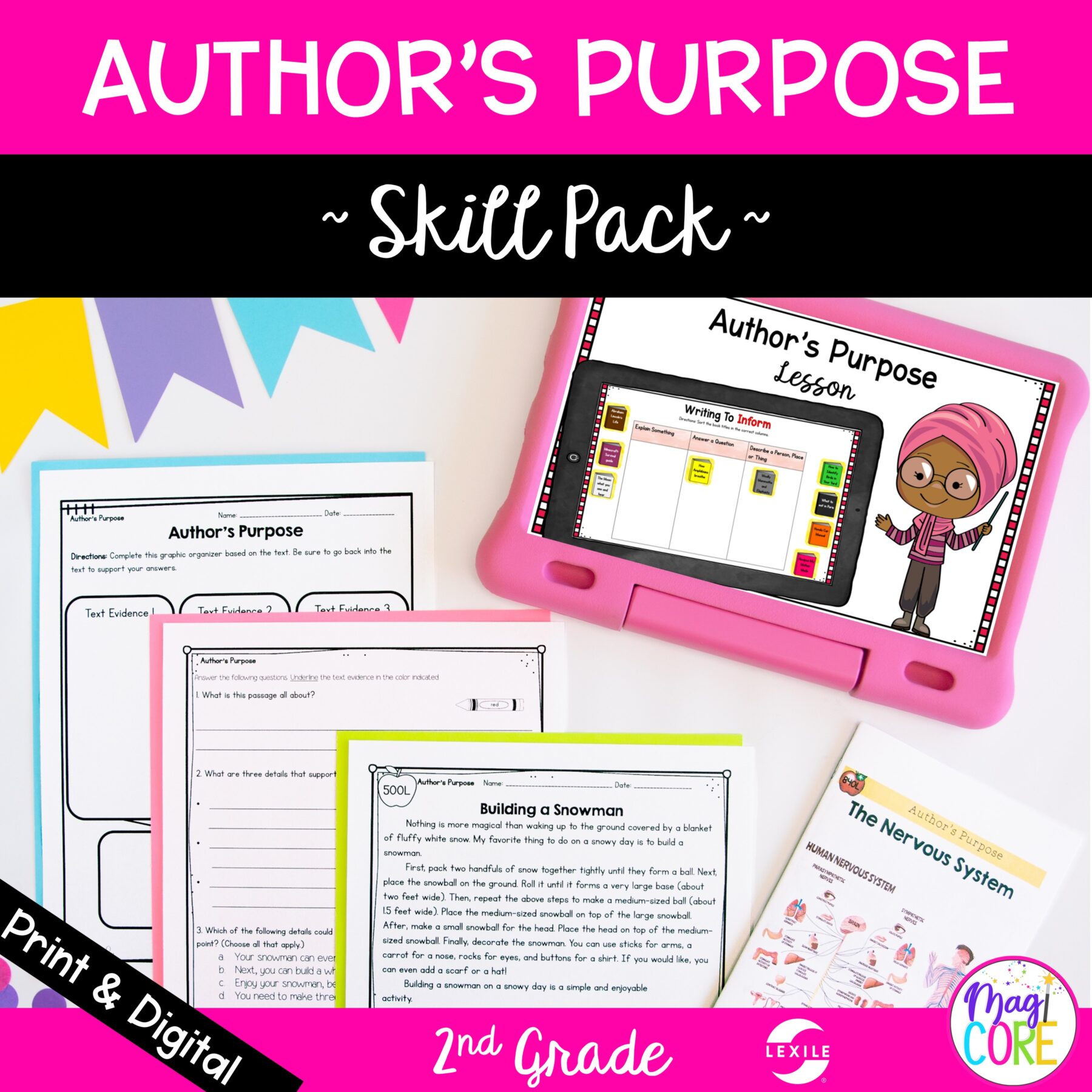 Author's Purpose Skill Pack Bundle - RI.2.6 - Print & Digital