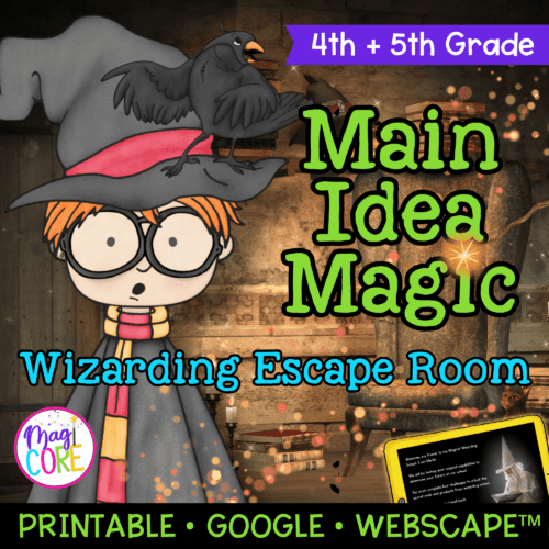 Main Idea Magic Reading Escape Room & Webscape™ - 4th & 5th Grade