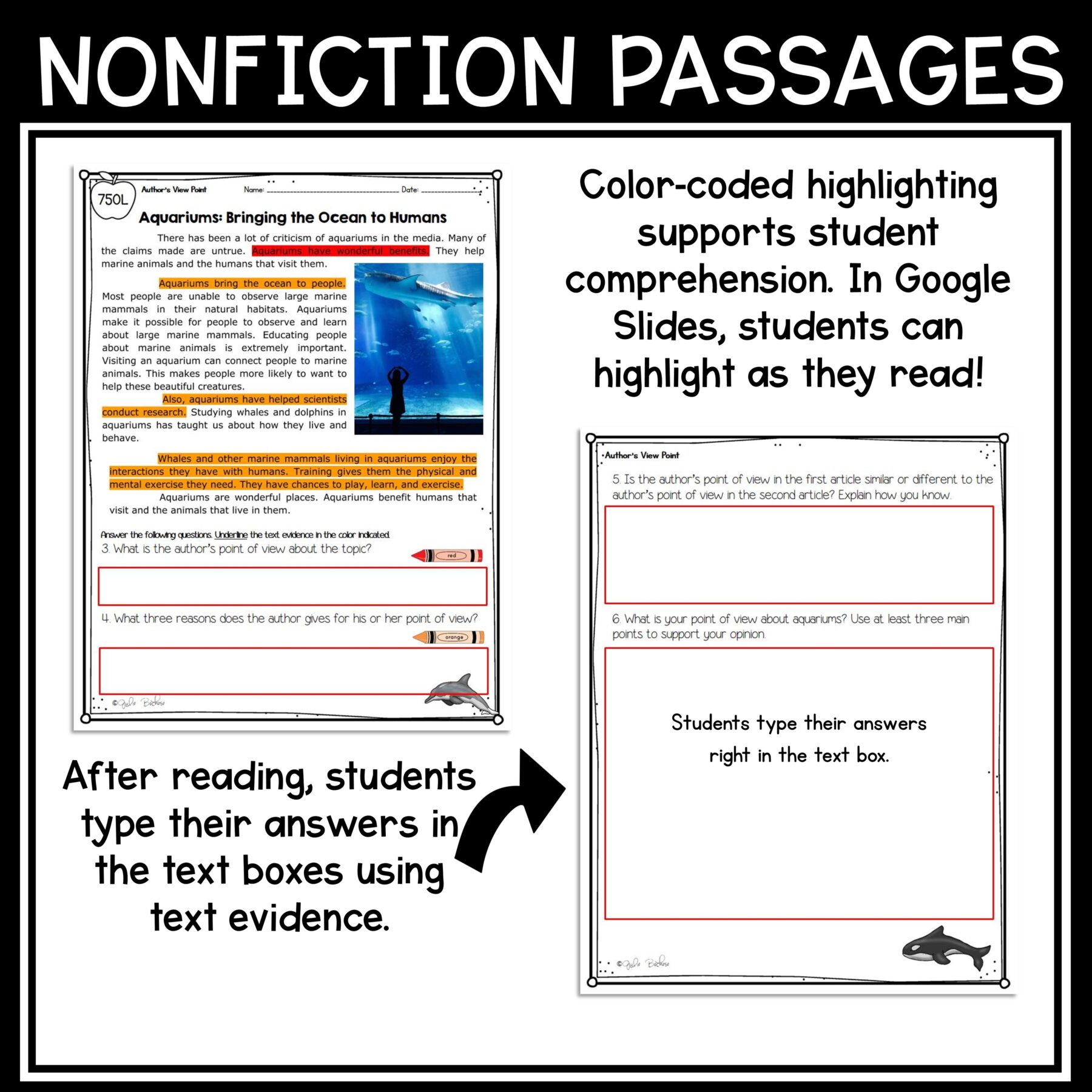 Author’s Point of View Reading Comprehension Unit- RI.3.6 – Print & Digital - Image 11