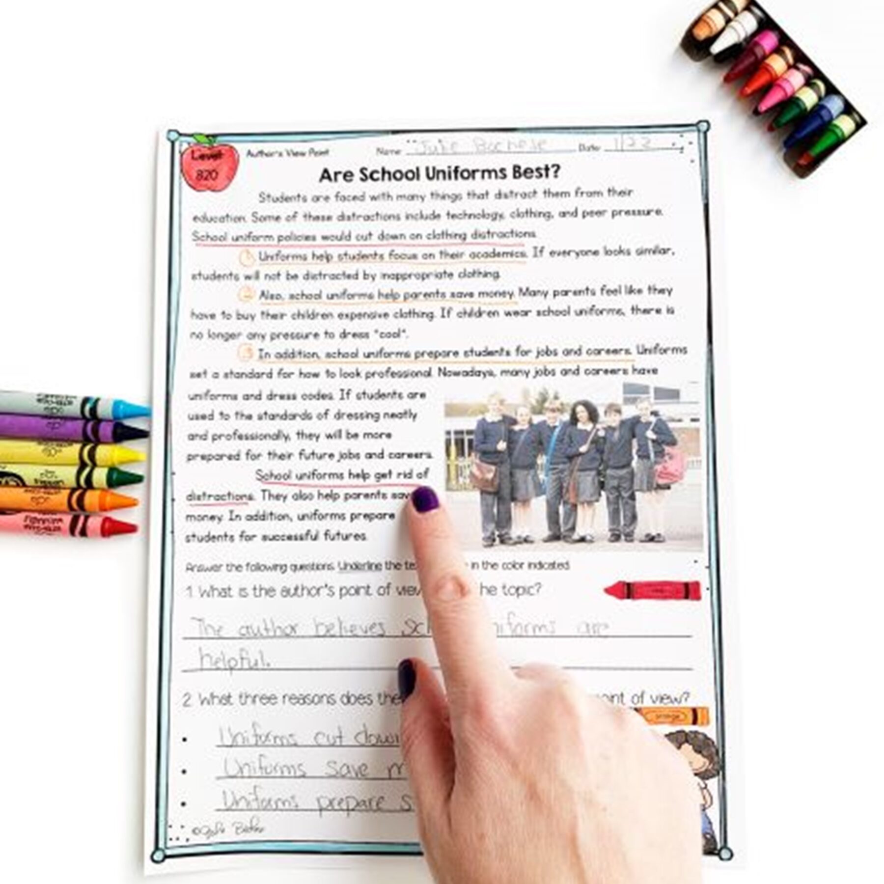Author’s Point of View Reading Comprehension Unit- RI.3.6 – Print & Digital - Image 13