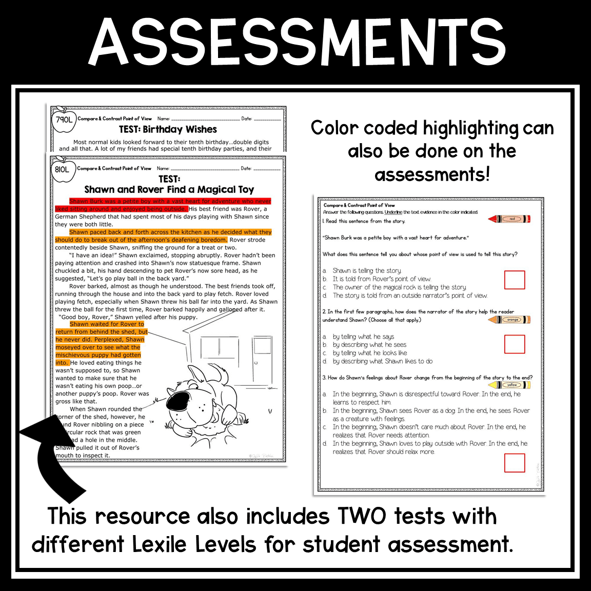 Point of View Reading Comprehension Unit – RL.4.6 & RL.5.6 – Print & Digital - Image 13