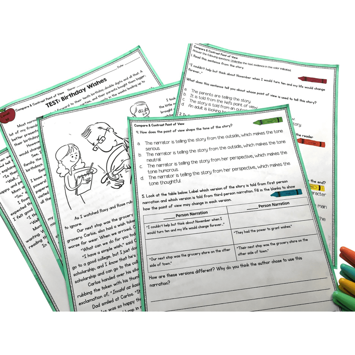 Point of View Reading Comprehension Unit – RL.4.6 & RL.5.6 – Print & Digital - Image 15