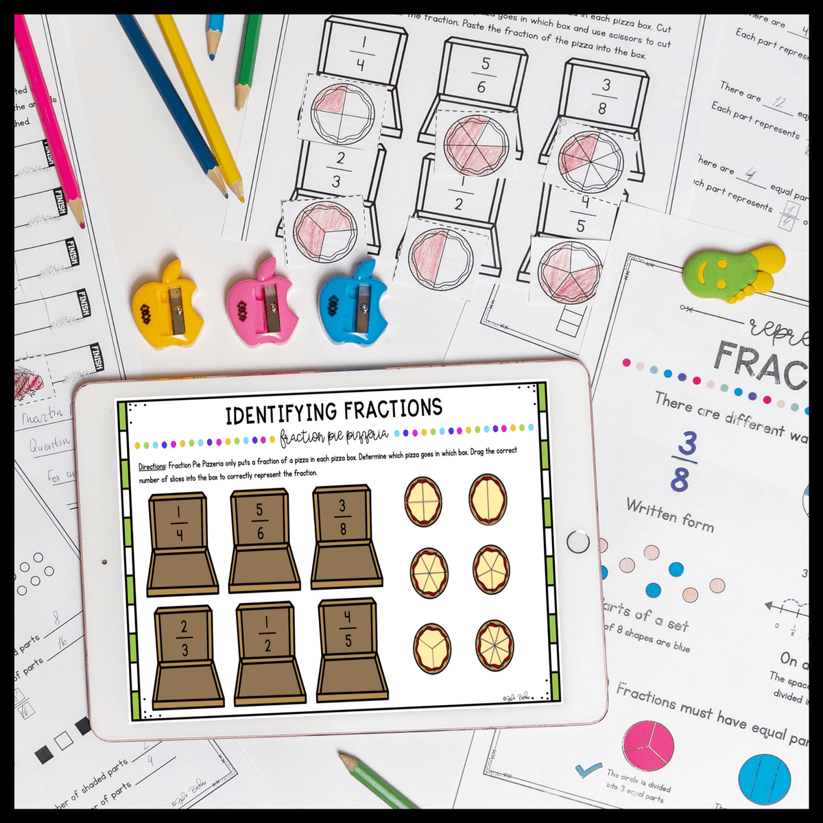 Identifying Fractions - 3rd Grade Math Unit - Printable & Digital - 3.NF.A.1 - Image 2