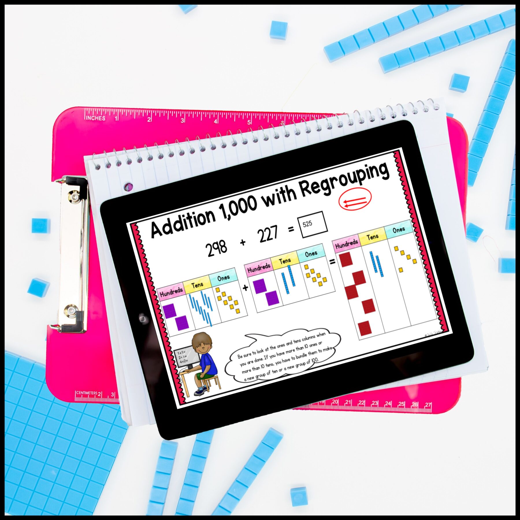 Addition to 1,000 - 2nd Grade Math Digital Mini Lesson - 2.NBT.B.7 - Image 2