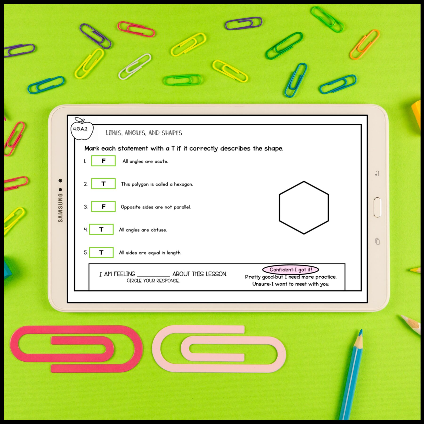 4th Grade Math Exit Tickets, Slips, Quick Checks - Standards Based Print Digital - Image 2