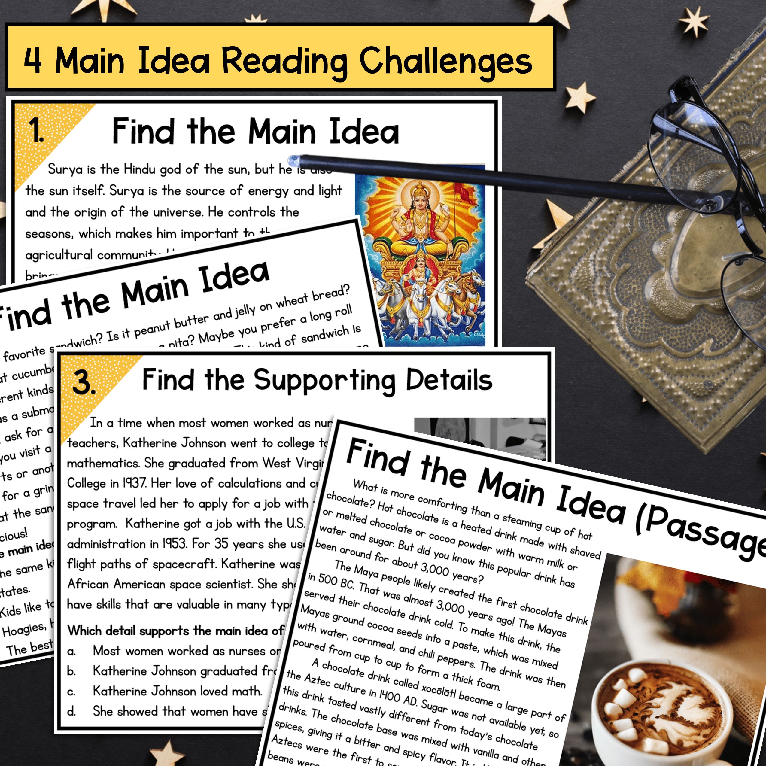 Main Idea & Supporting Details Reading Comprehension Escape Room 4th 5th Grade - Image 2