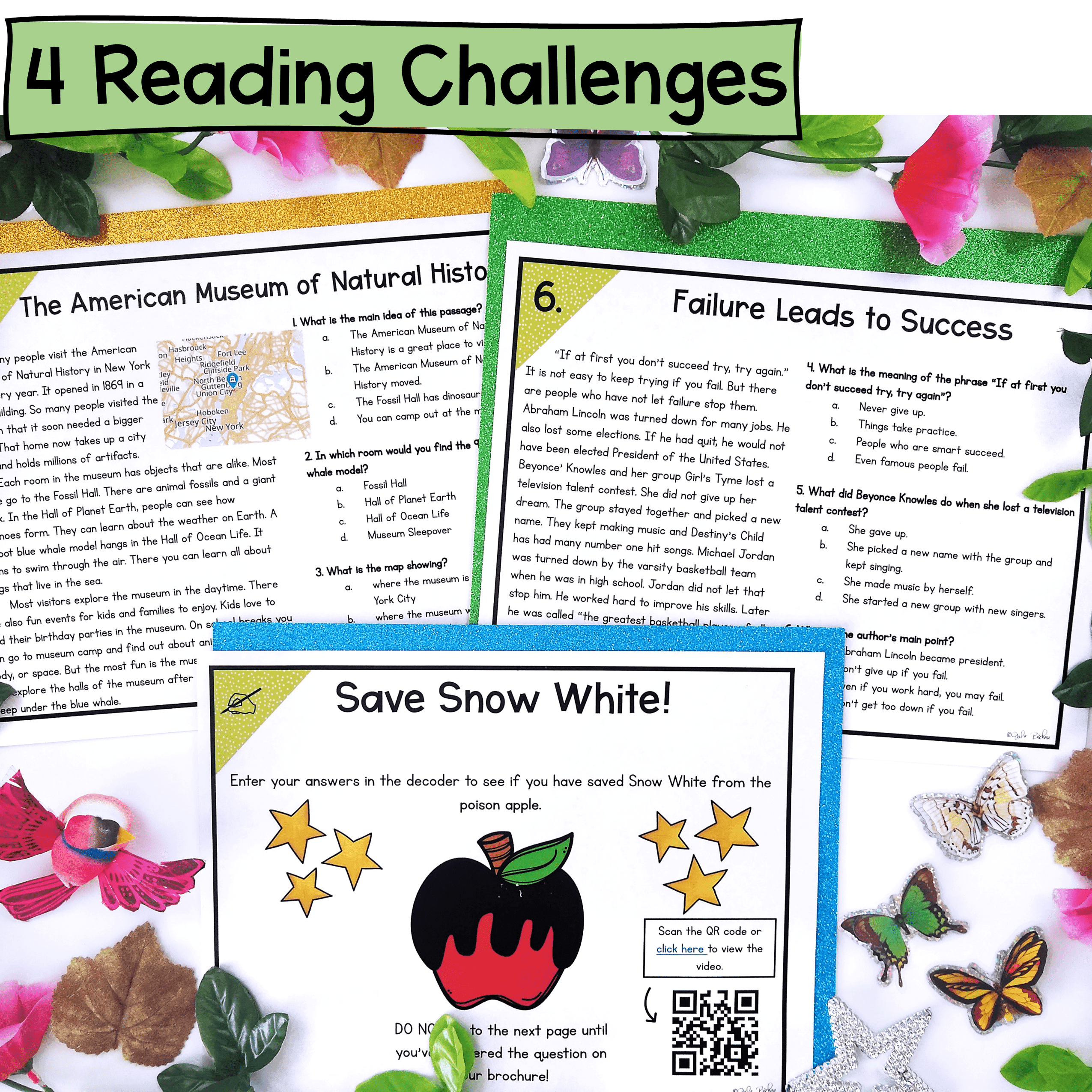Fairytale Reading Comprehension Escape Room & Webscape™ - 2nd 3rd Grade Passages - Image 2