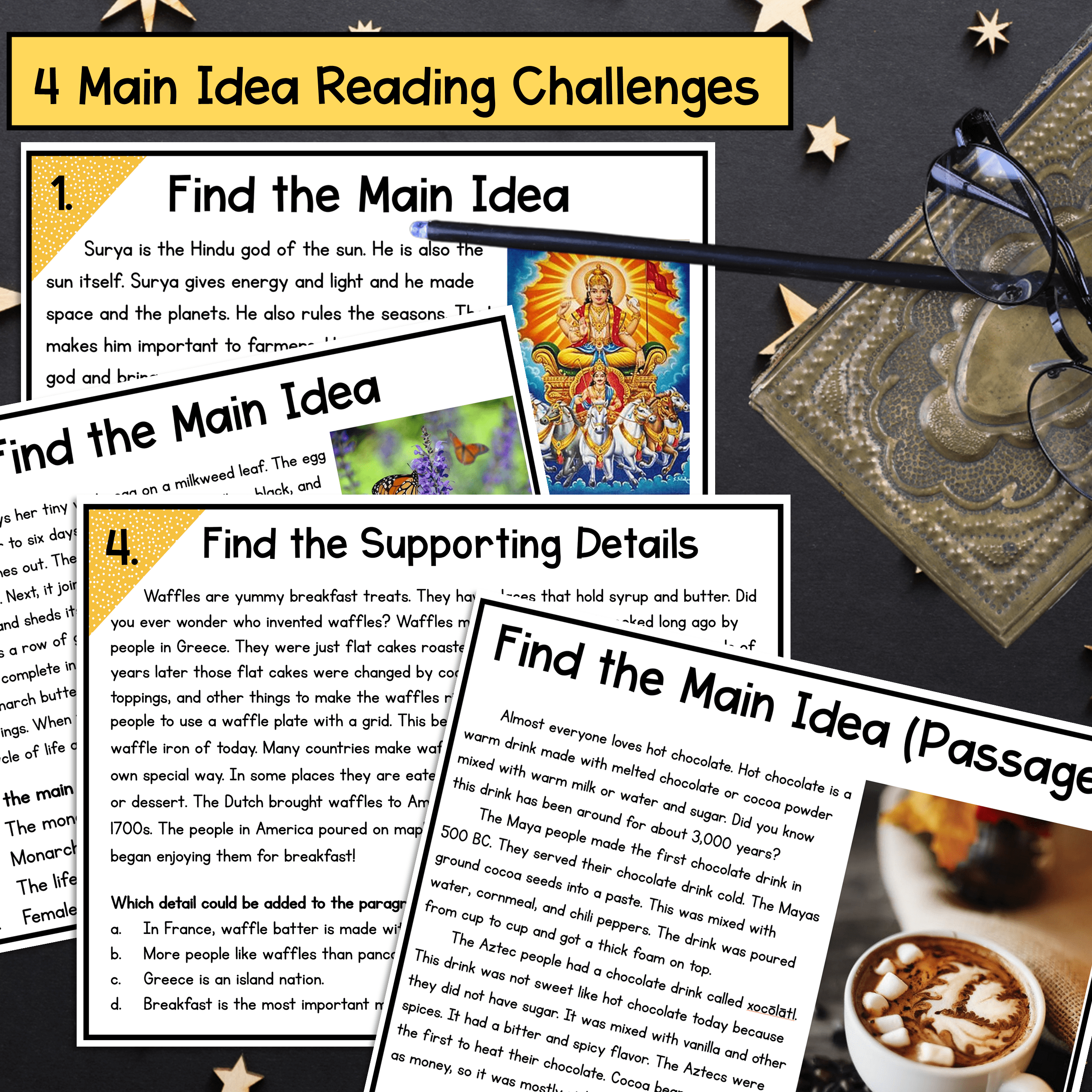 Main Idea & Supporting Details Reading Comprehension Escape Room 2nd & 3rd Grade - Image 2