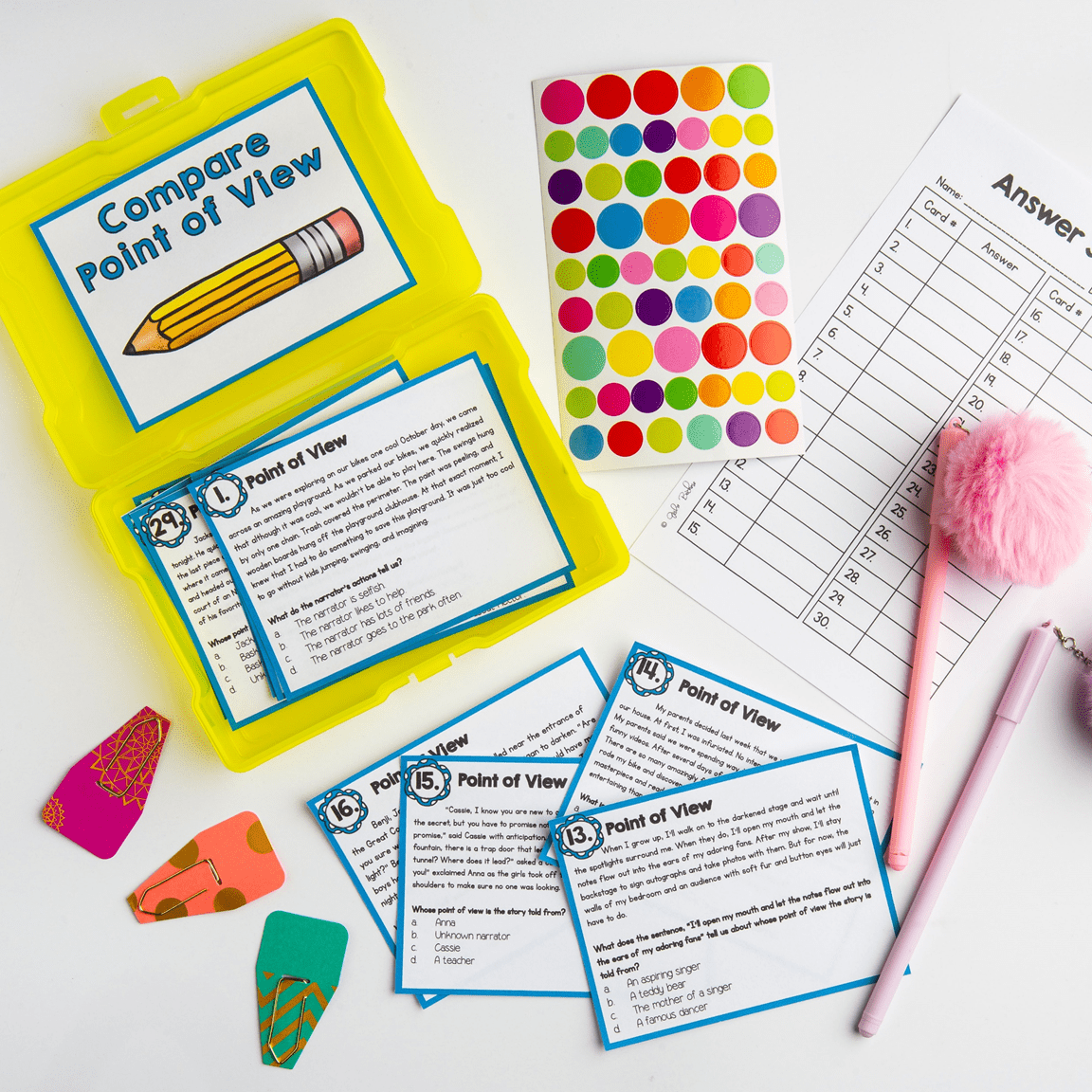 Point of View Reading Comprehension Unit – RL.4.6 & RL.5.6 – Print & Digital - Image 17