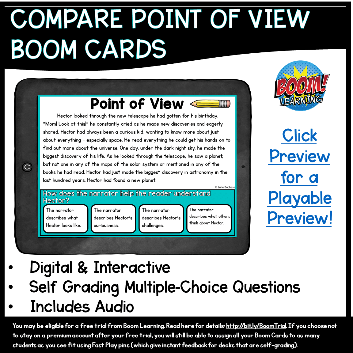 Point of View Reading Comprehension Unit – RL.4.6 & RL.5.6 – Print & Digital - Image 18
