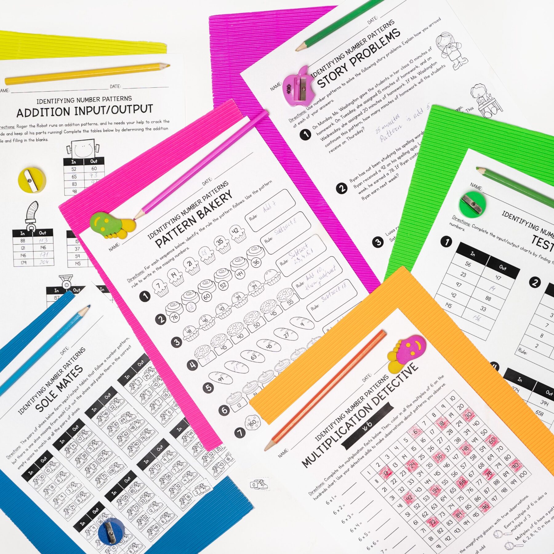 Identifying Number Patterns - 3rd Grade Math - Printable & Digital - 3.OA.D.9 - Image 3