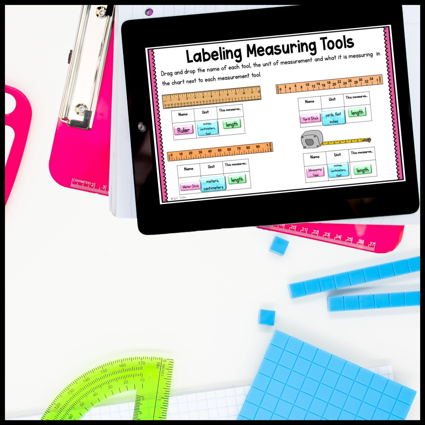 Measuring Length - 2nd Grade Math Digital Mini Lesson - 2.MD.A.1 - Image 3