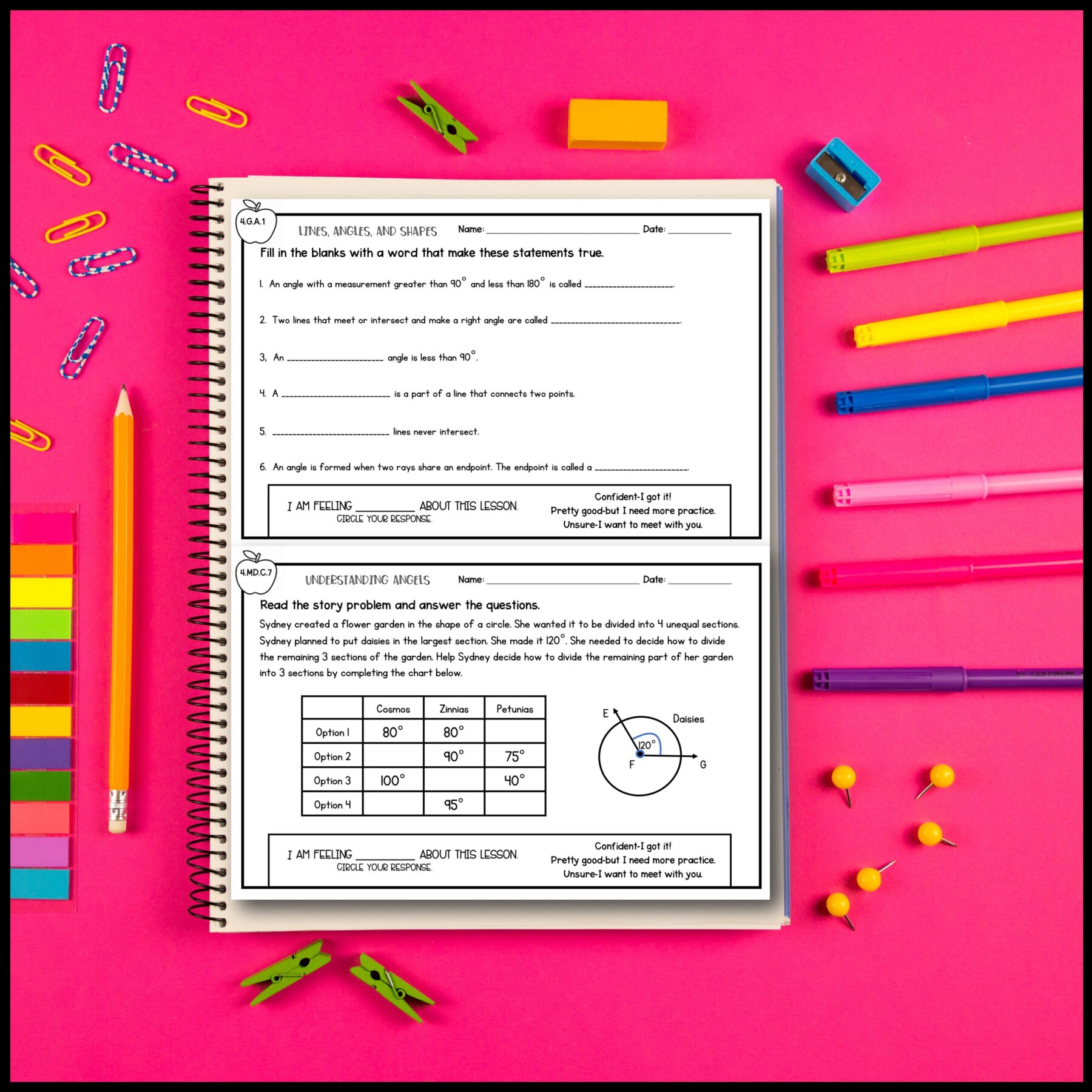 4th Grade Math Exit Tickets, Slips, Quick Checks - Standards Based Print Digital - Image 3