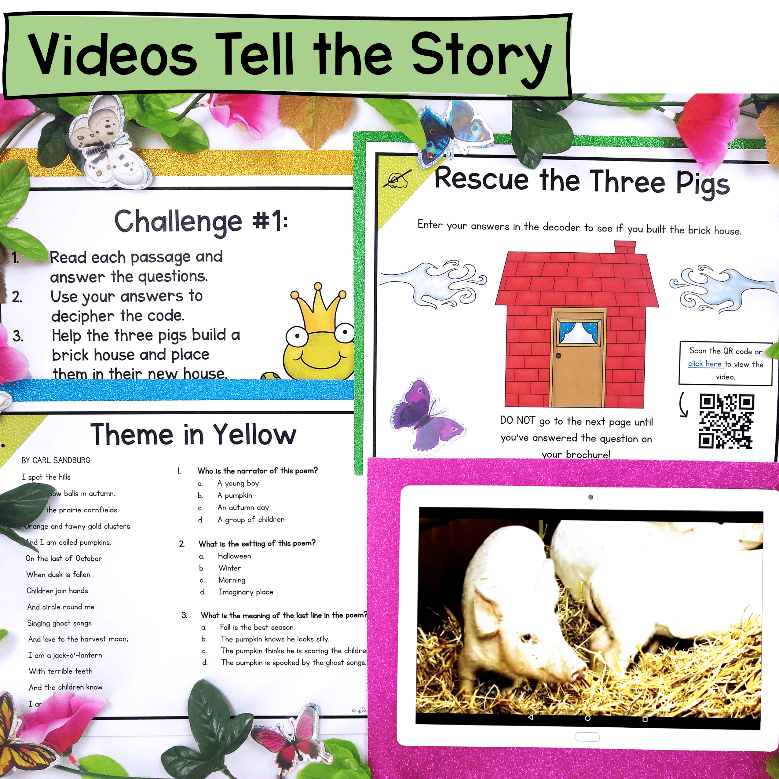Fairytale Reading Comprehension Escape Room & Webscape™ - 2nd 3rd Grade Passages - Image 3