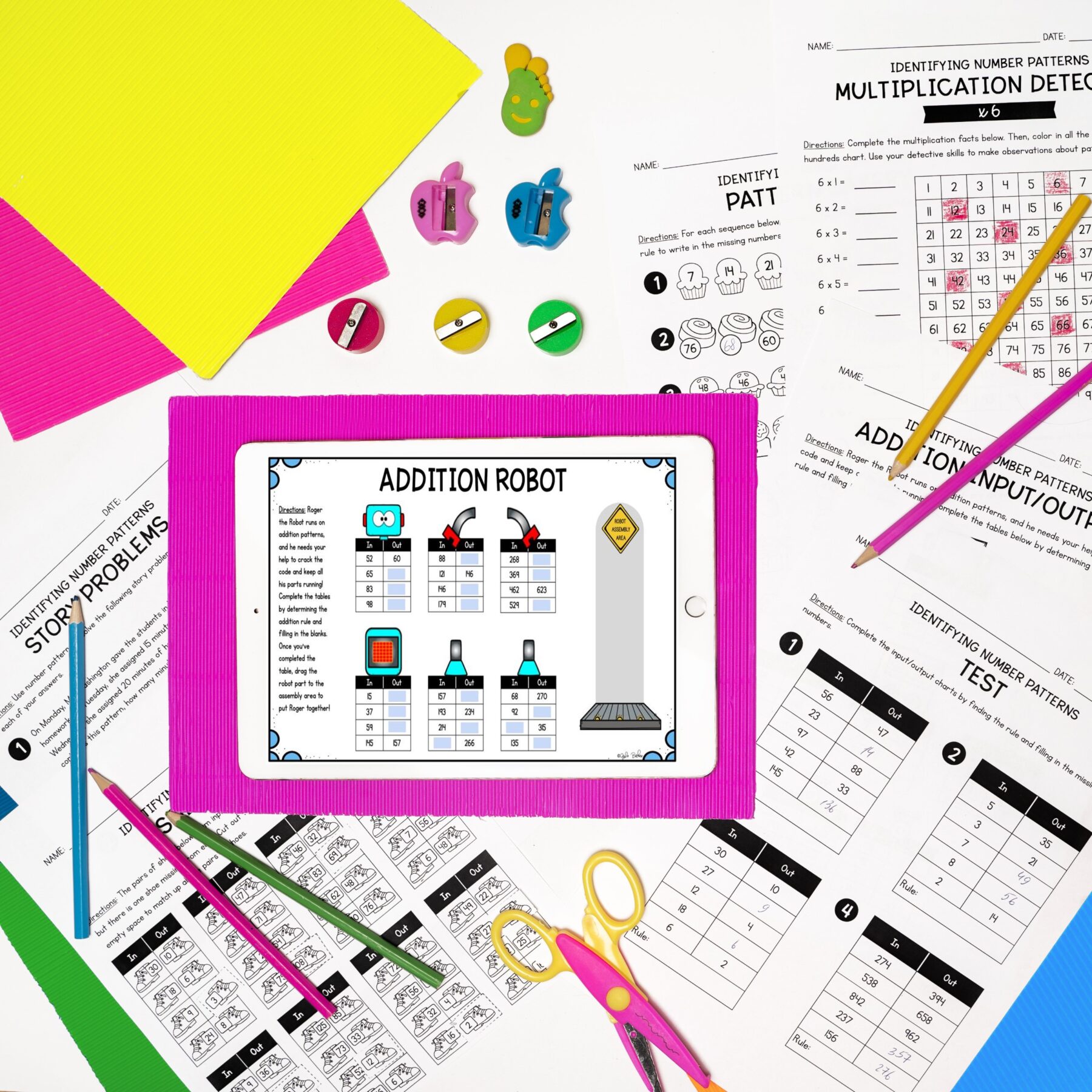 Identifying Number Patterns - 3rd Grade Math - Printable & Digital - 3.OA.D.9 - Image 4