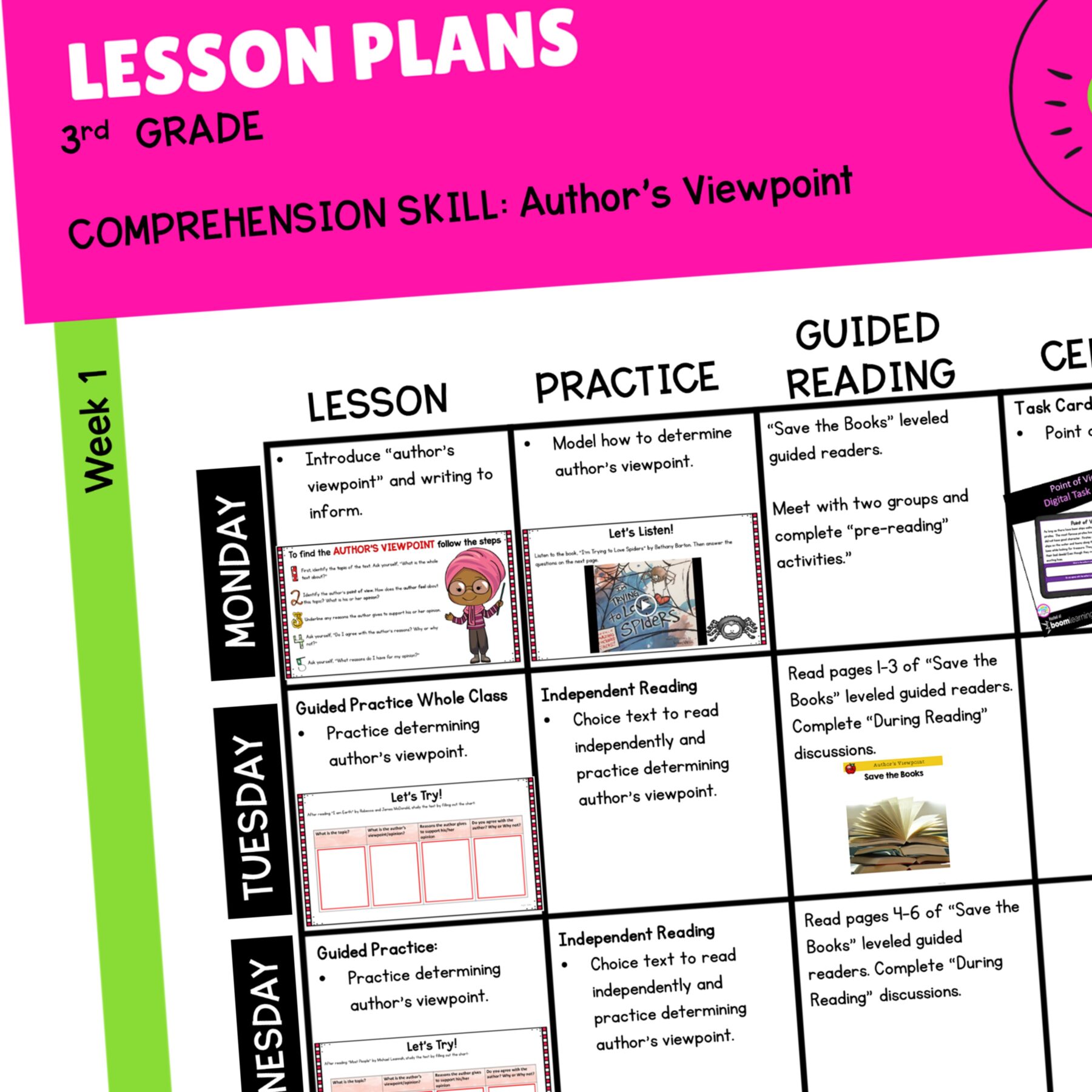Author’s Point of View Reading Comprehension Unit- RI.3.6 – Print & Digital - Image 3