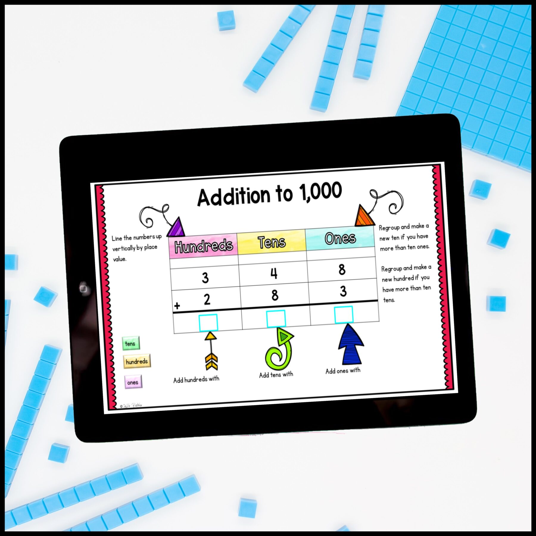 Addition to 1,000 - 2nd Grade Math Digital Mini Lesson - 2.NBT.B.7 - Image 4