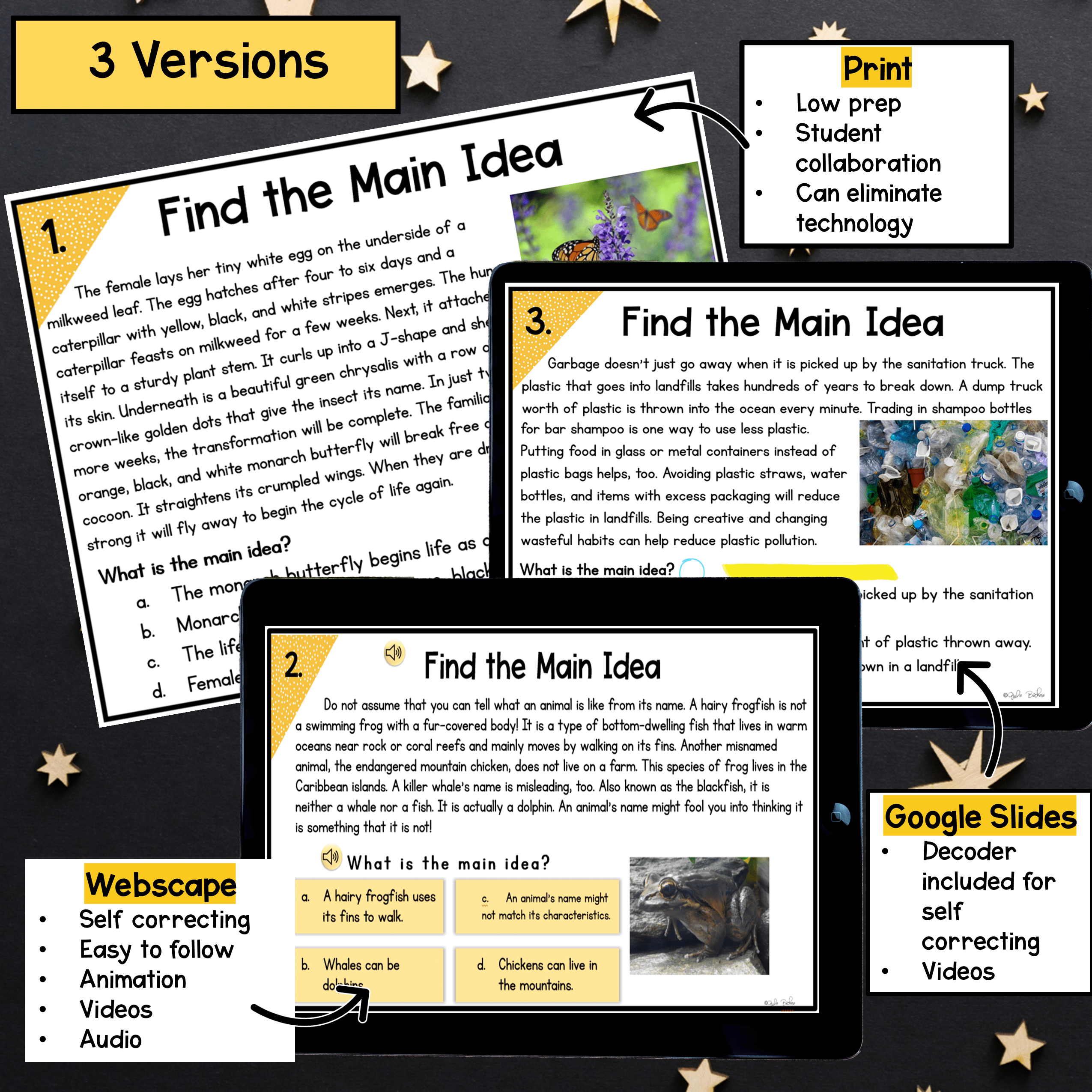 Main Idea & Supporting Details Reading Comprehension Escape Room 4th 5th Grade - Image 4